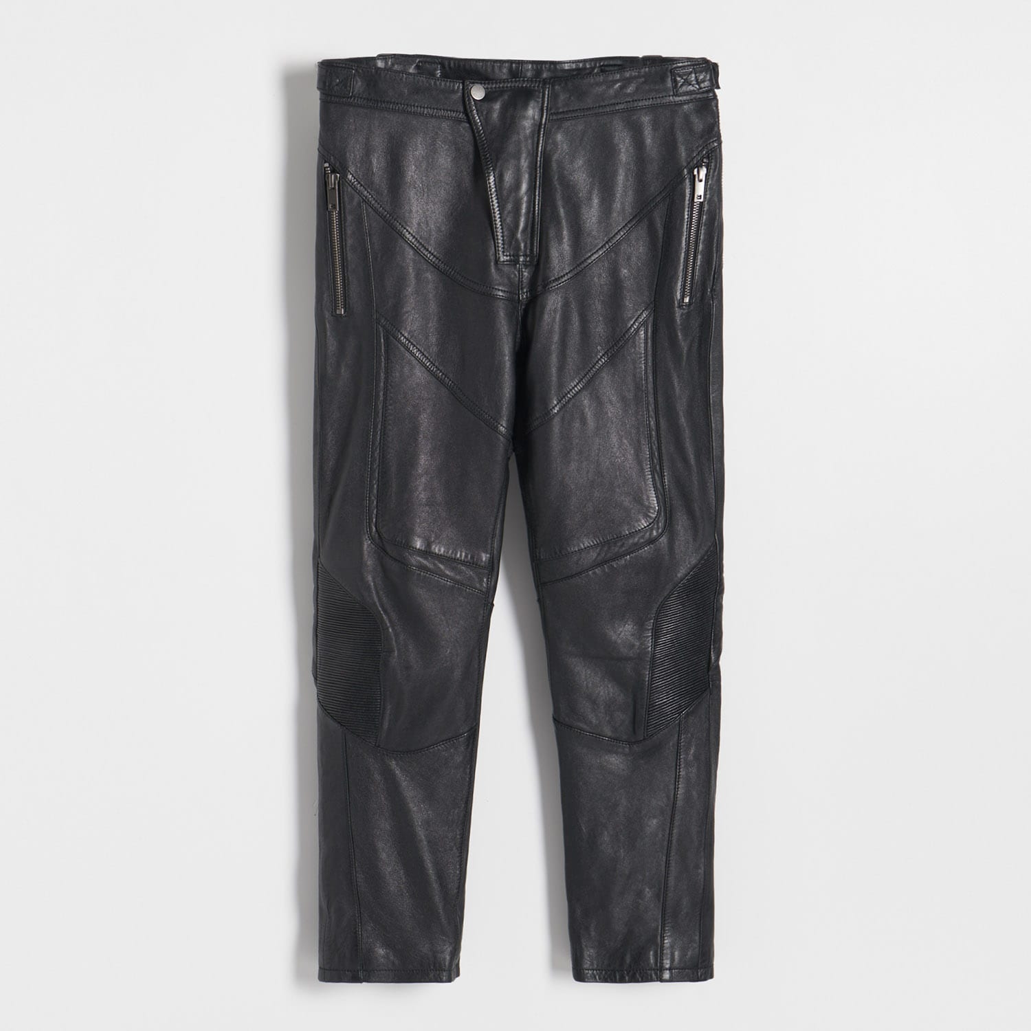 Reserved – Pantaloni din piele RE DESIGN – Negru clothes imagine noua 2022