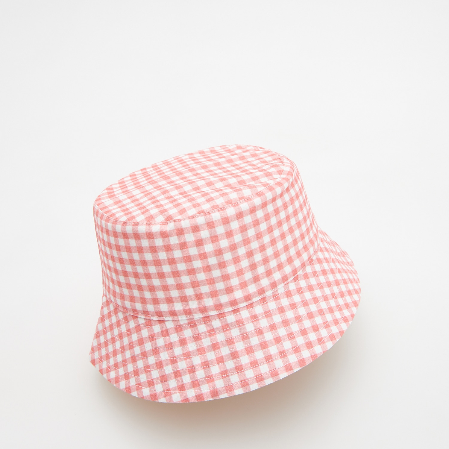 Reserved - Pălărie cu model în carouri - Alb