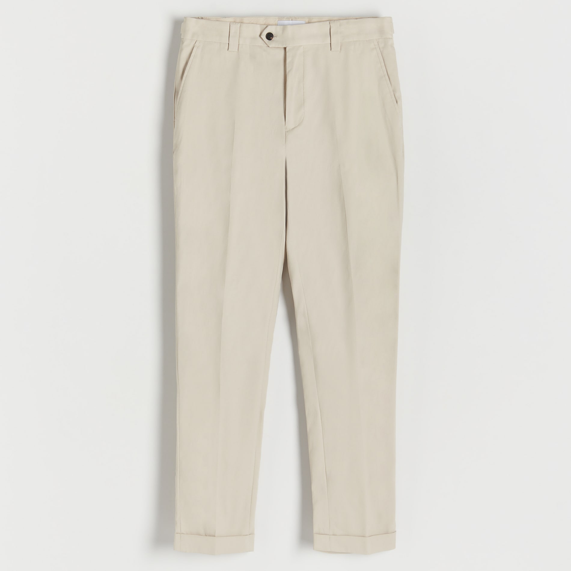 Reserved – Pantaloni chino slim fit – Bej Bej imagine noua gjx.ro