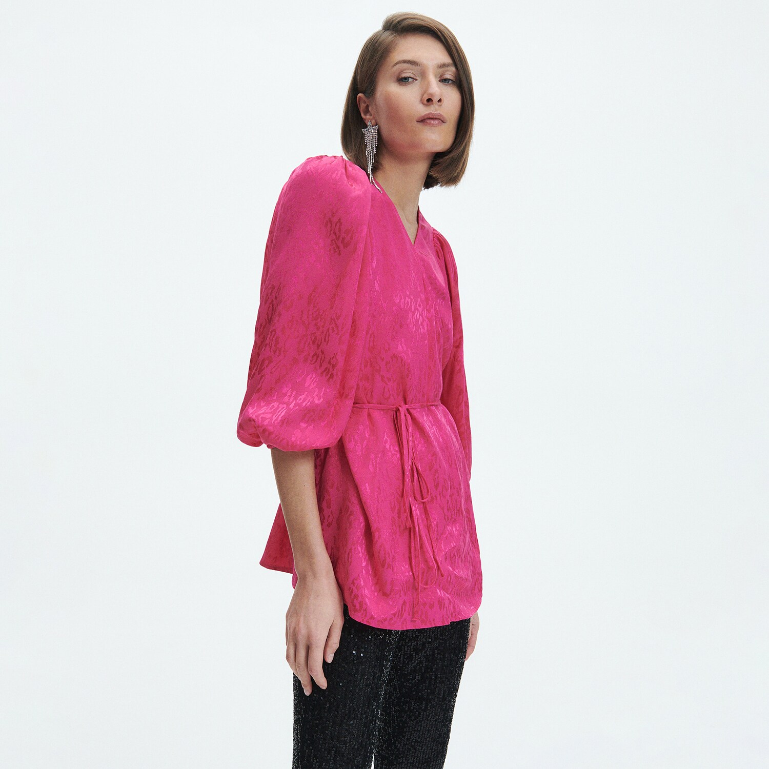 Reserved – Top din viscoză – Roz clothes imagine noua 2022