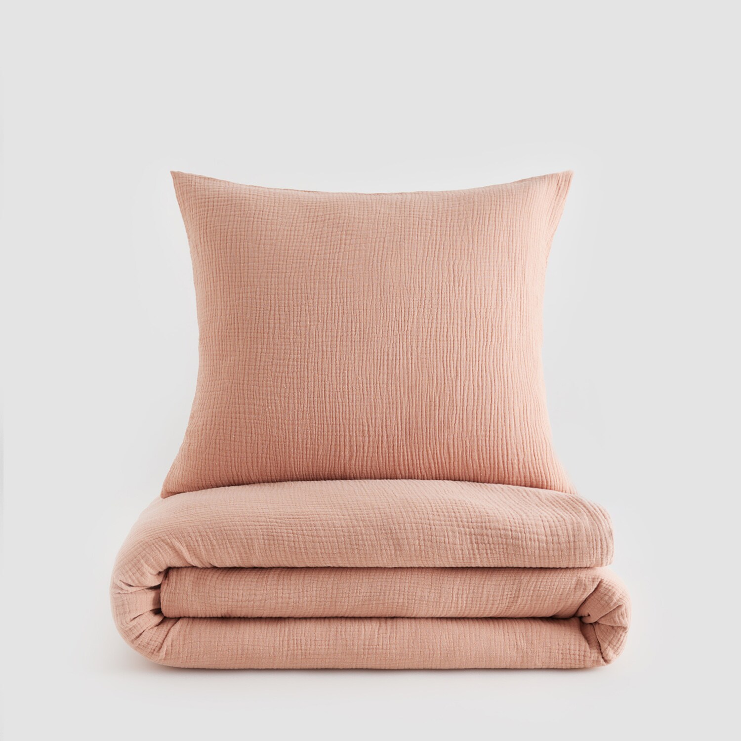 E-shop Reserved - Mušelínová bavlnená posteľná súprava - Ružová