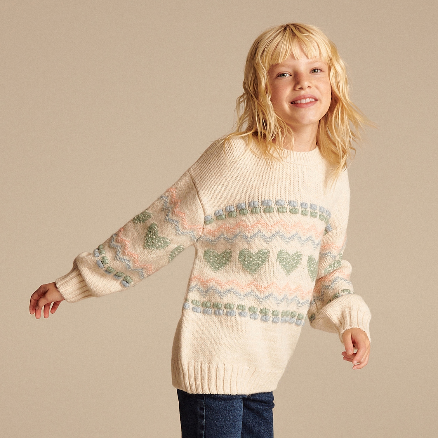 Reserved - Girls` sweater - Multicolor