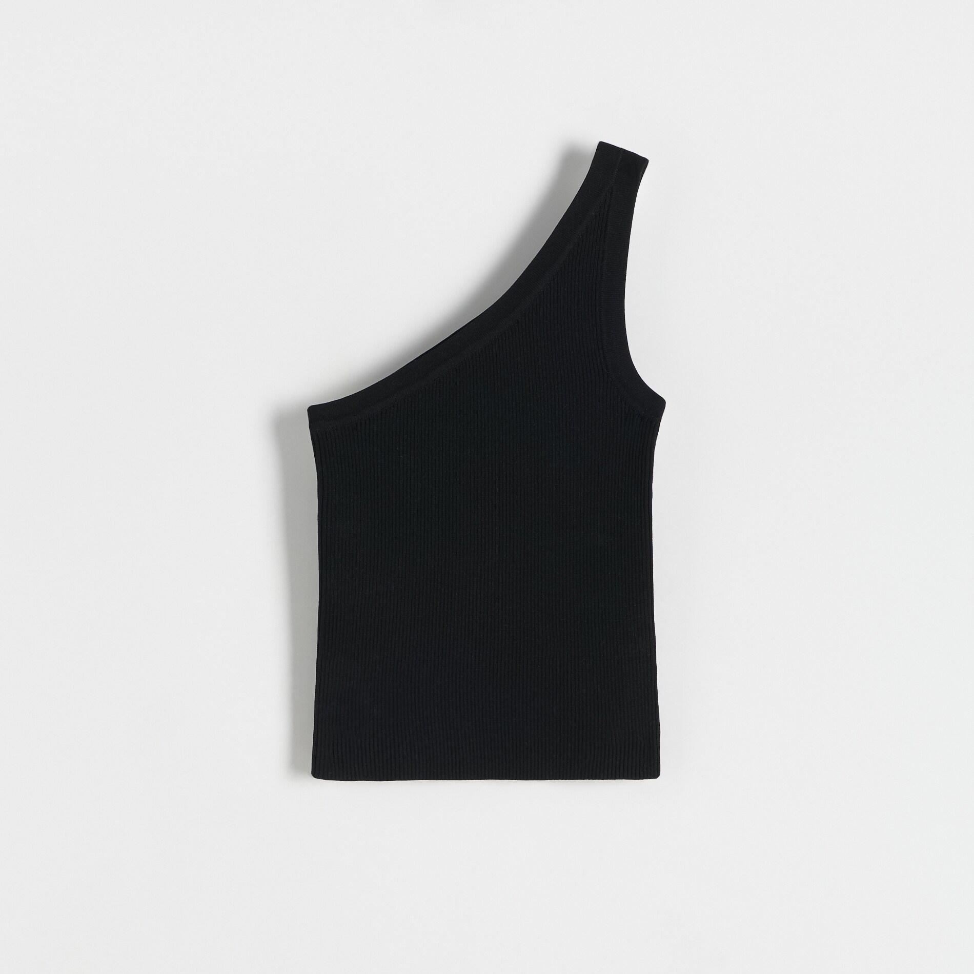 Reserved – Top pe un umăr – Negru clothes imagine noua gjx.ro