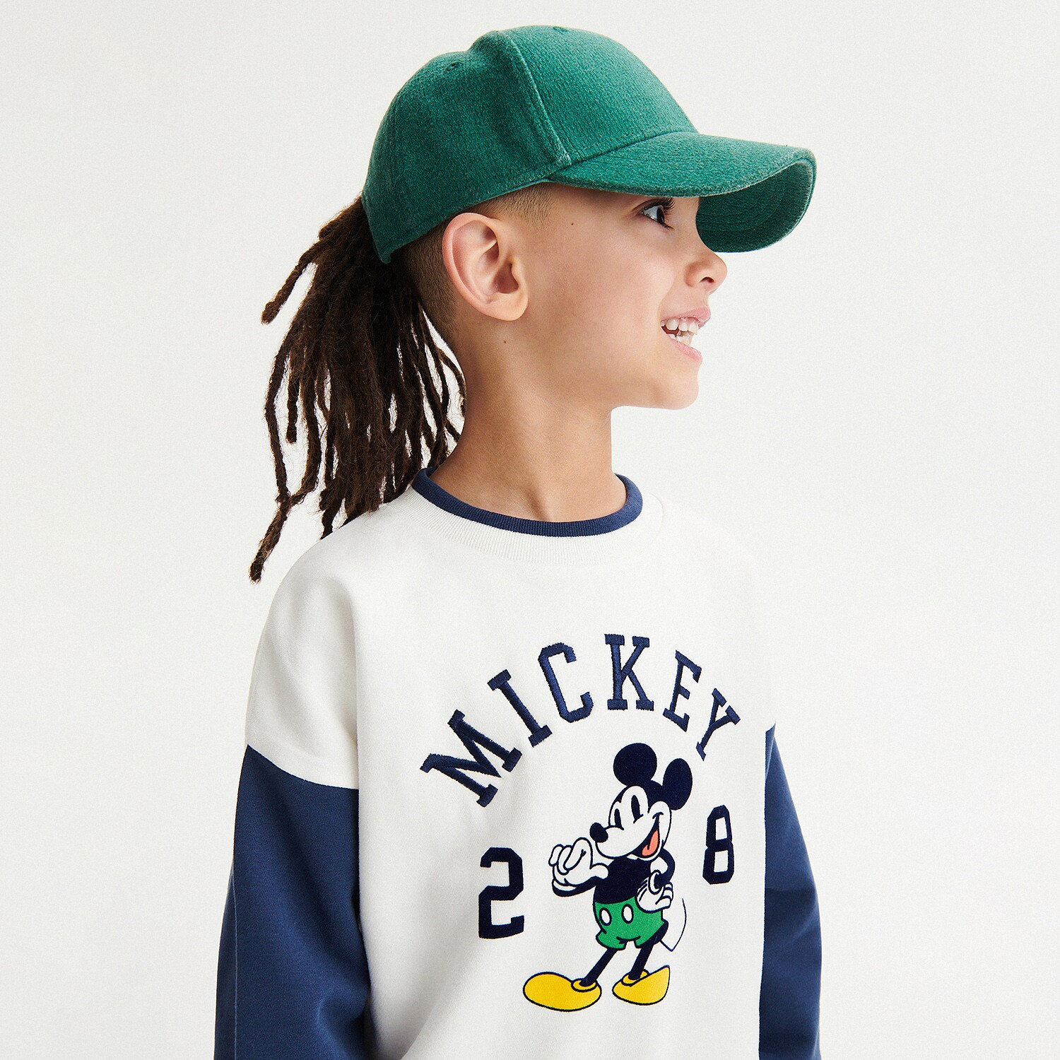 Reserved – Hanorac Mickey Mouse, din bumbac – Ivory Boy imagine noua 2022