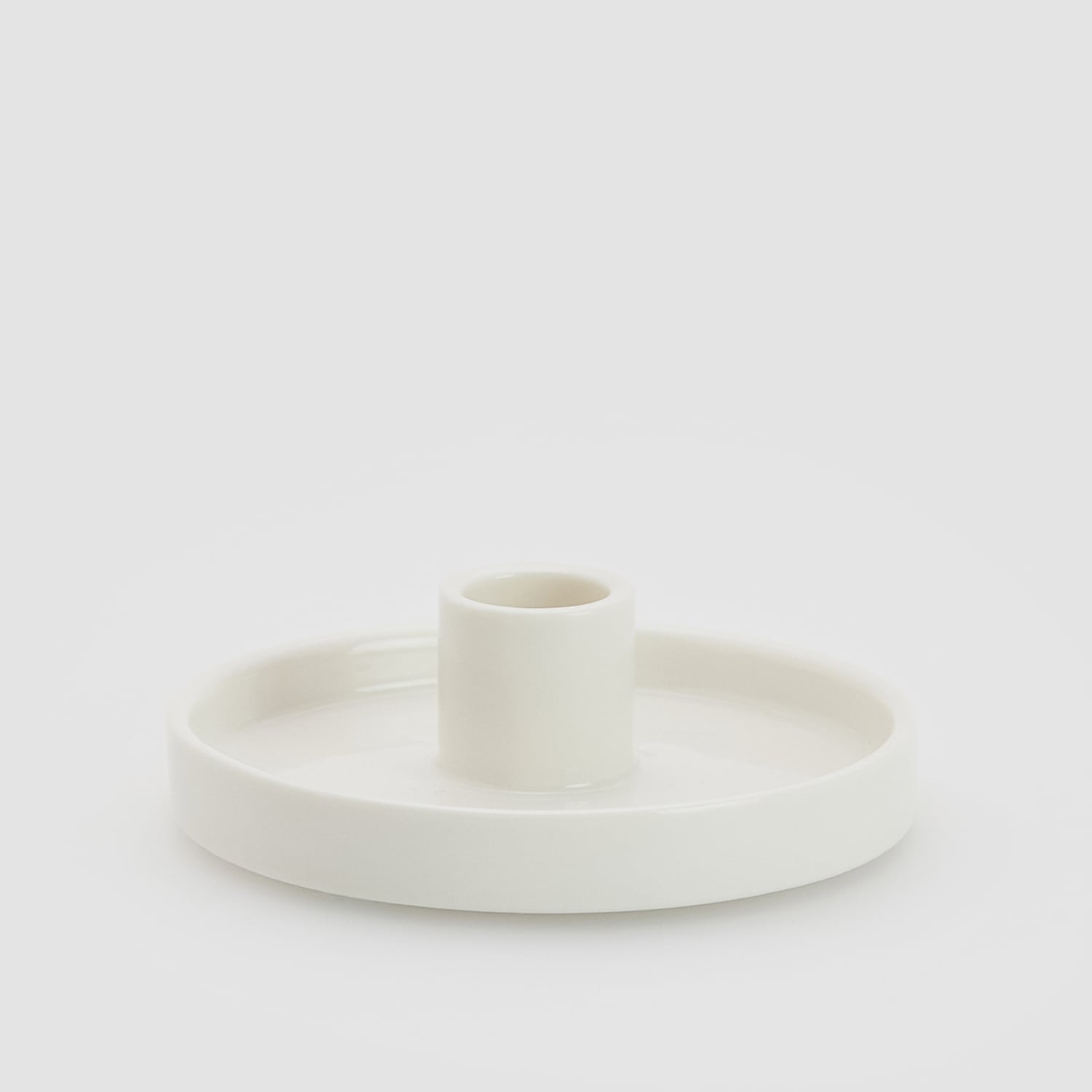 Reserved - Suport pentru lumânare din ceramică - Alb