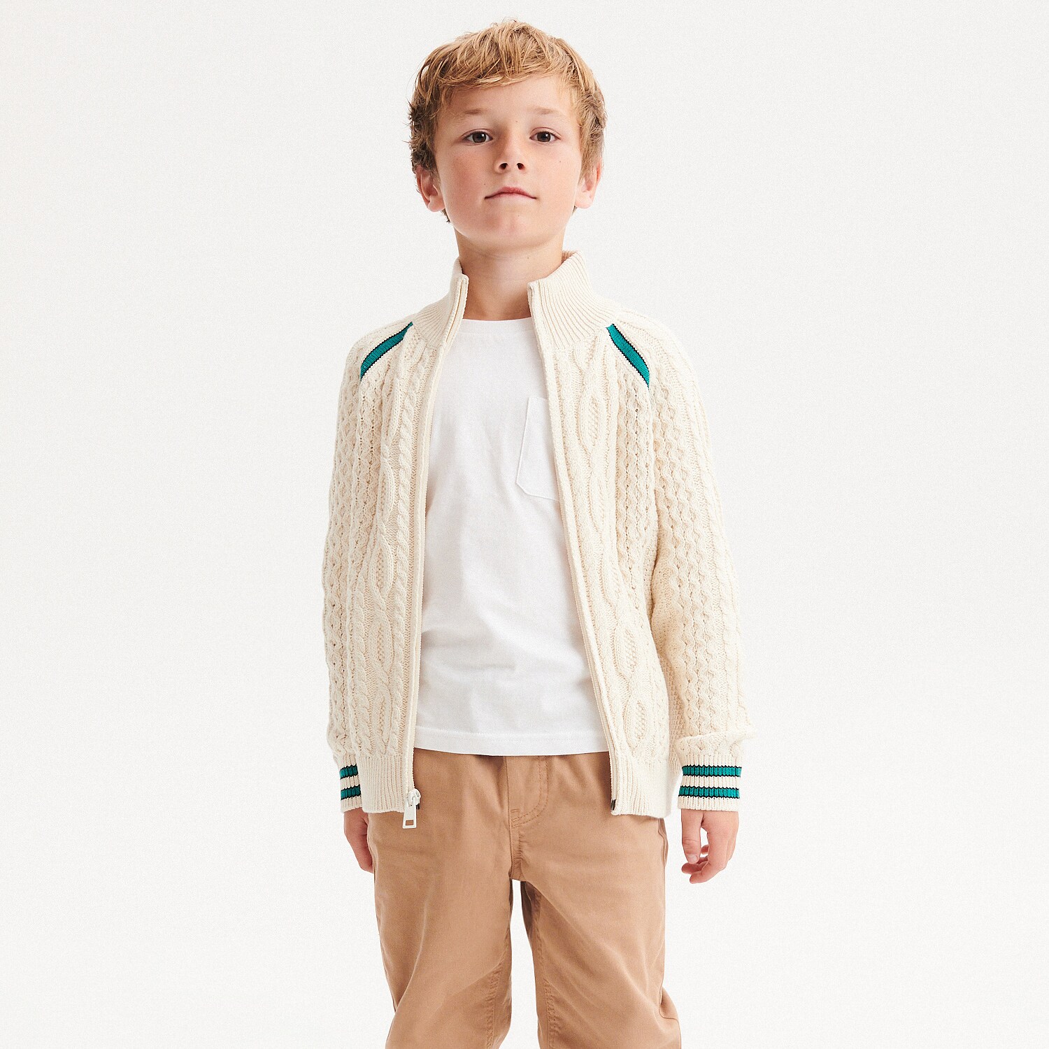 Reserved – Boys` sweater – Ivory Boy imagine noua 2022