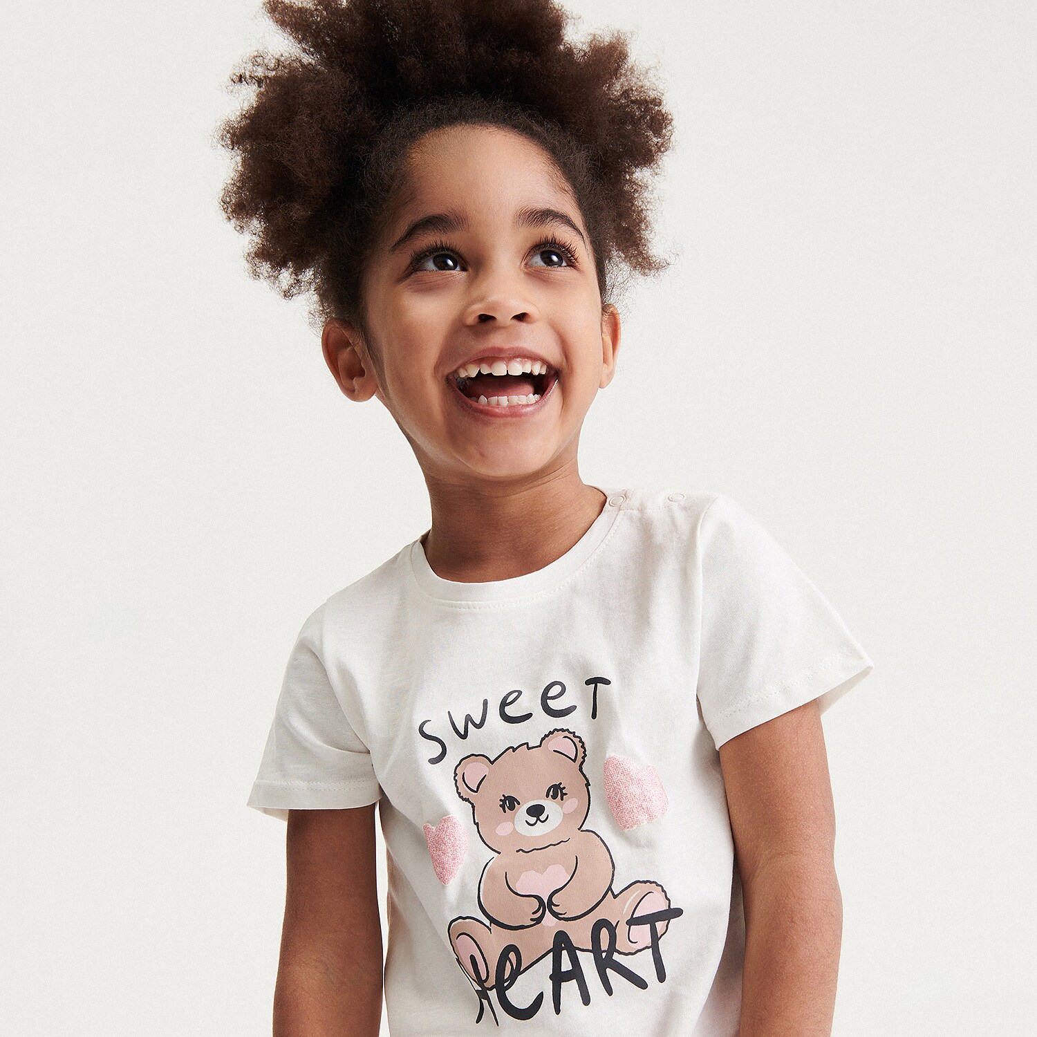 Reserved – Tricou din bumbac cu imprimeu – Ivory baby imagine noua 2022