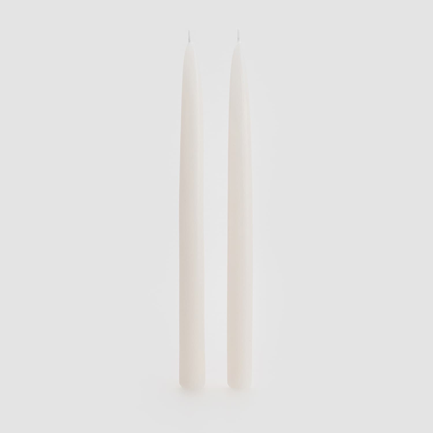 E-shop Reserved - Súprava 2 kónických sviečok - Biela