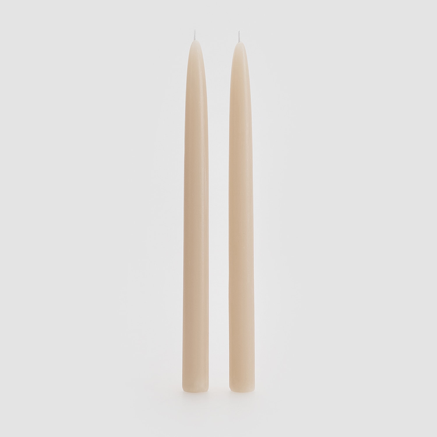 Reserved - Set de 2 lumânări conice - Ivory