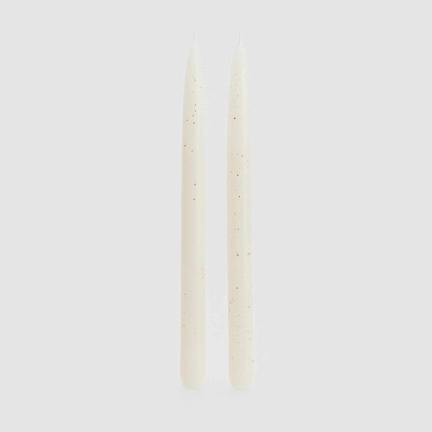 Reserved - Set de 2 lumânări conice - Auriu