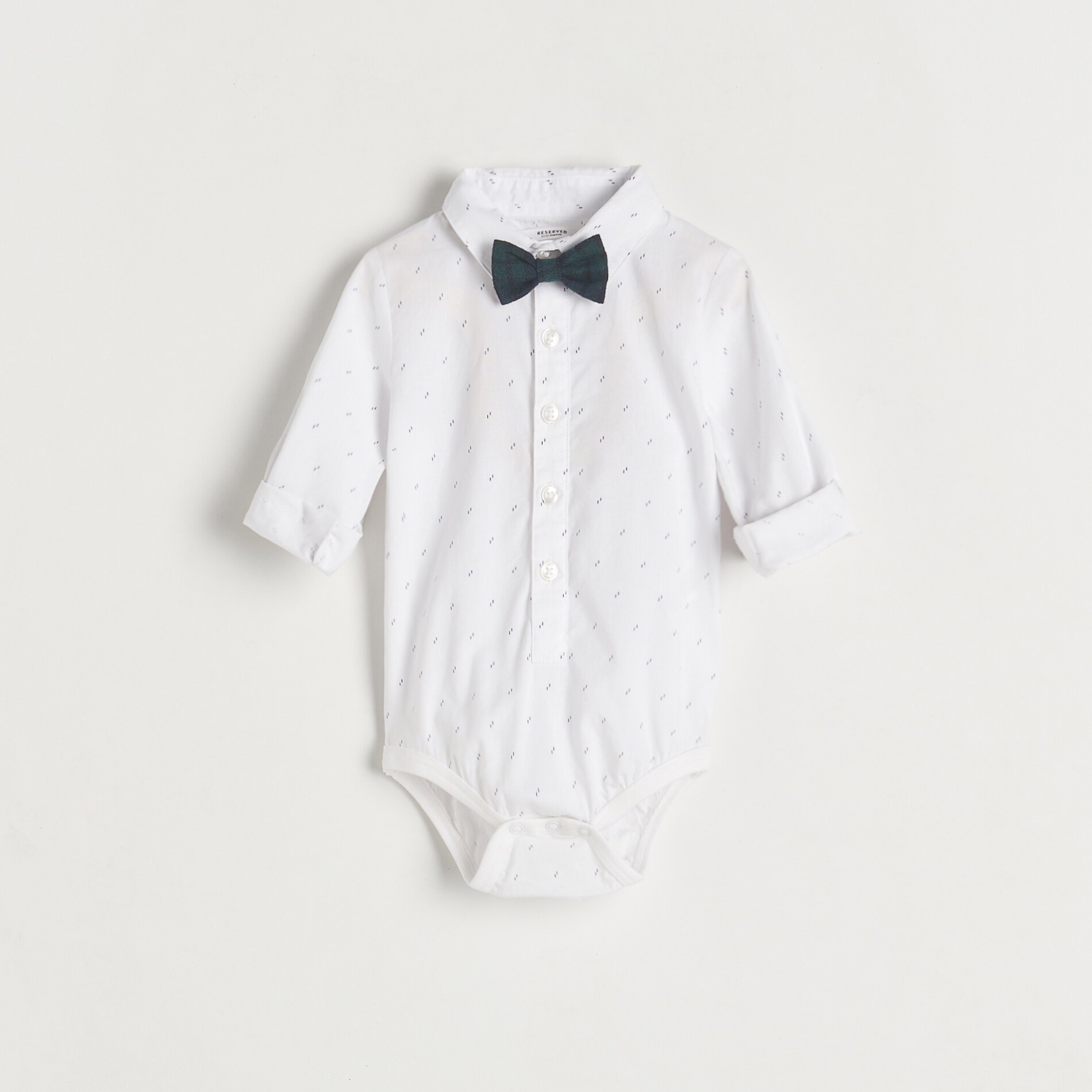 Reserved – Body elegant cu papion – Alb alb imagine noua 2022