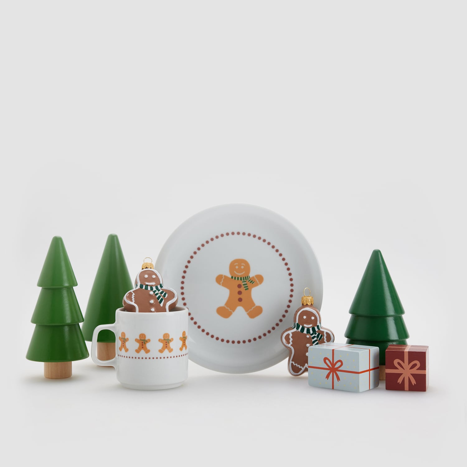 E-shop Reserved - Porcelánový tanier so vzorom - Oranžová