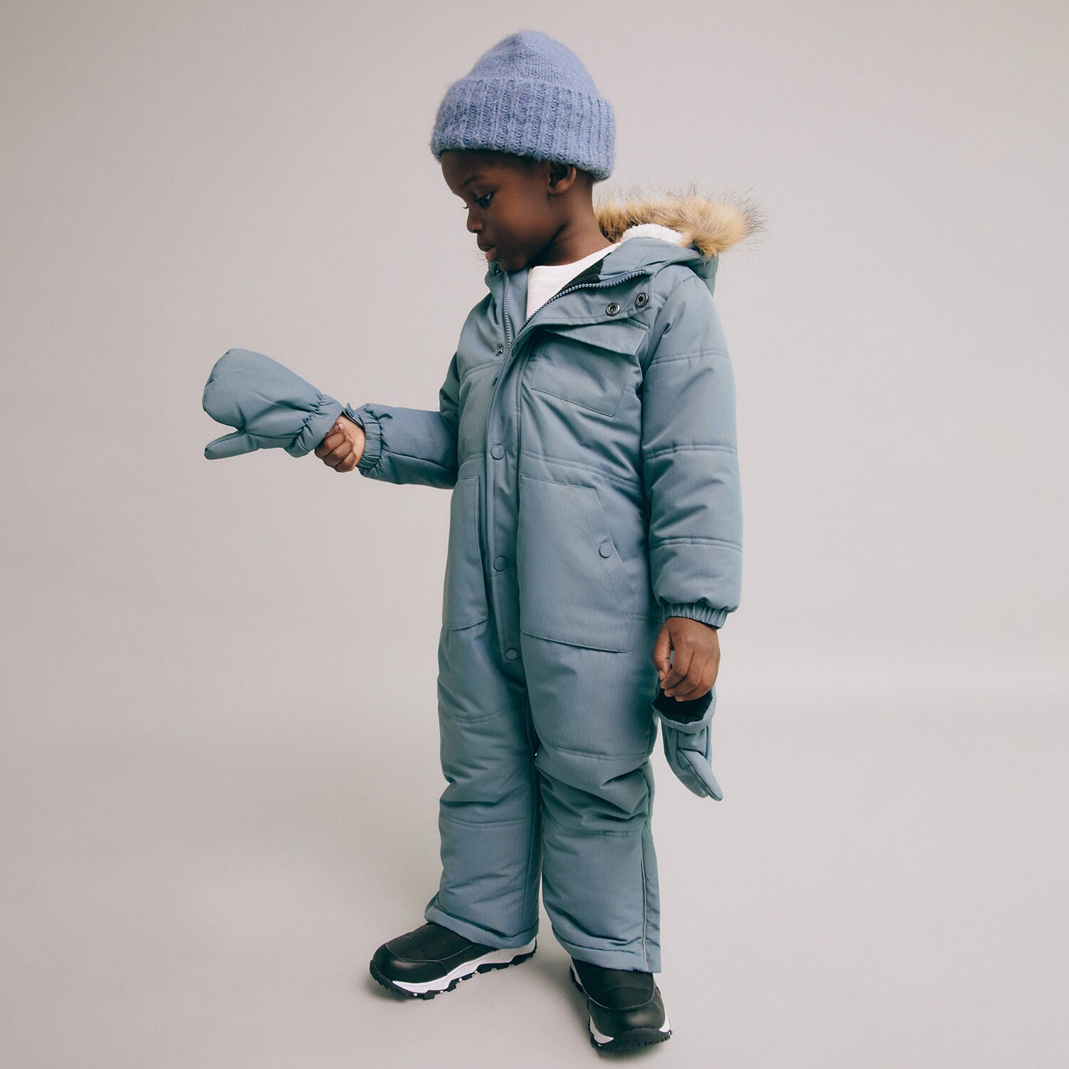 Reserved – Boys` rompers & mittens – Albastru Albastru imagine noua gjx.ro