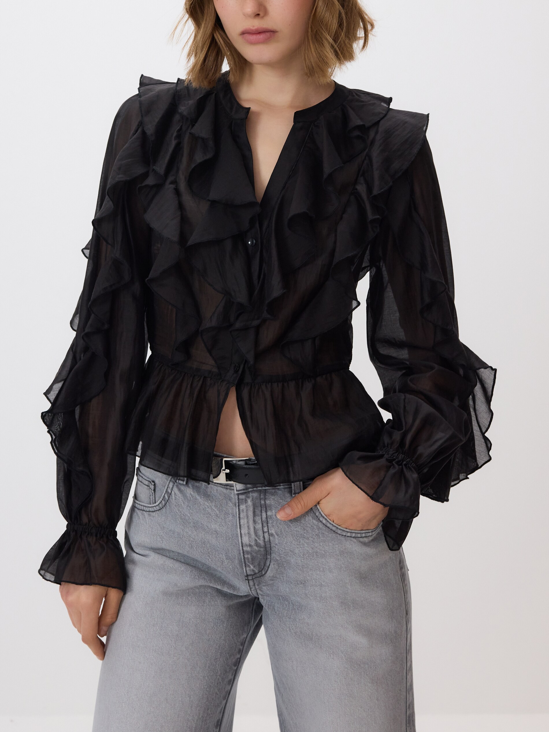 Reserved - Μπλούζα από μείγμα lyocell φωτογραφία