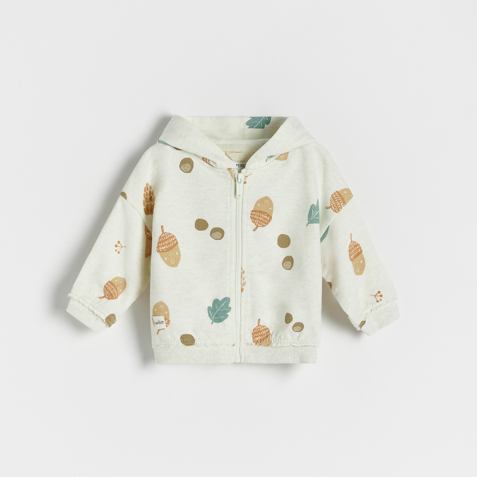 Reserved – Bluză oversize cu imprimeu – Ivory Bluza imagine noua 2022