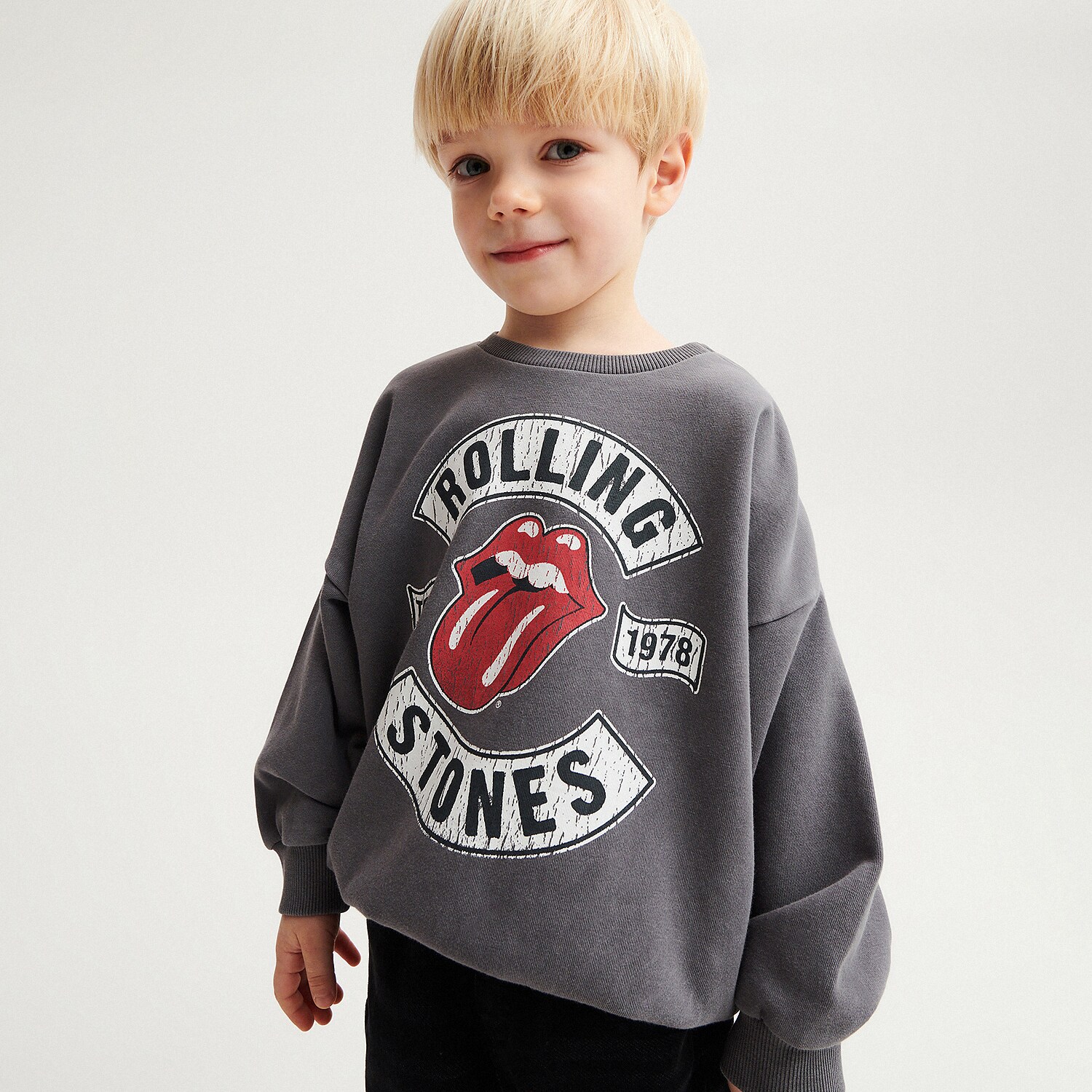 Reserved – Bluză sport The Rolling Stones – Gri baby imagine noua 2022