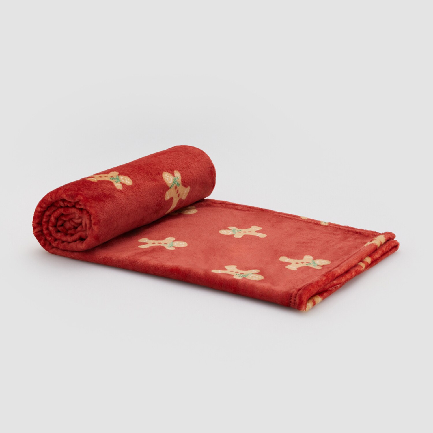 E-shop Reserved - Deka s vianočným vzorom - Červená