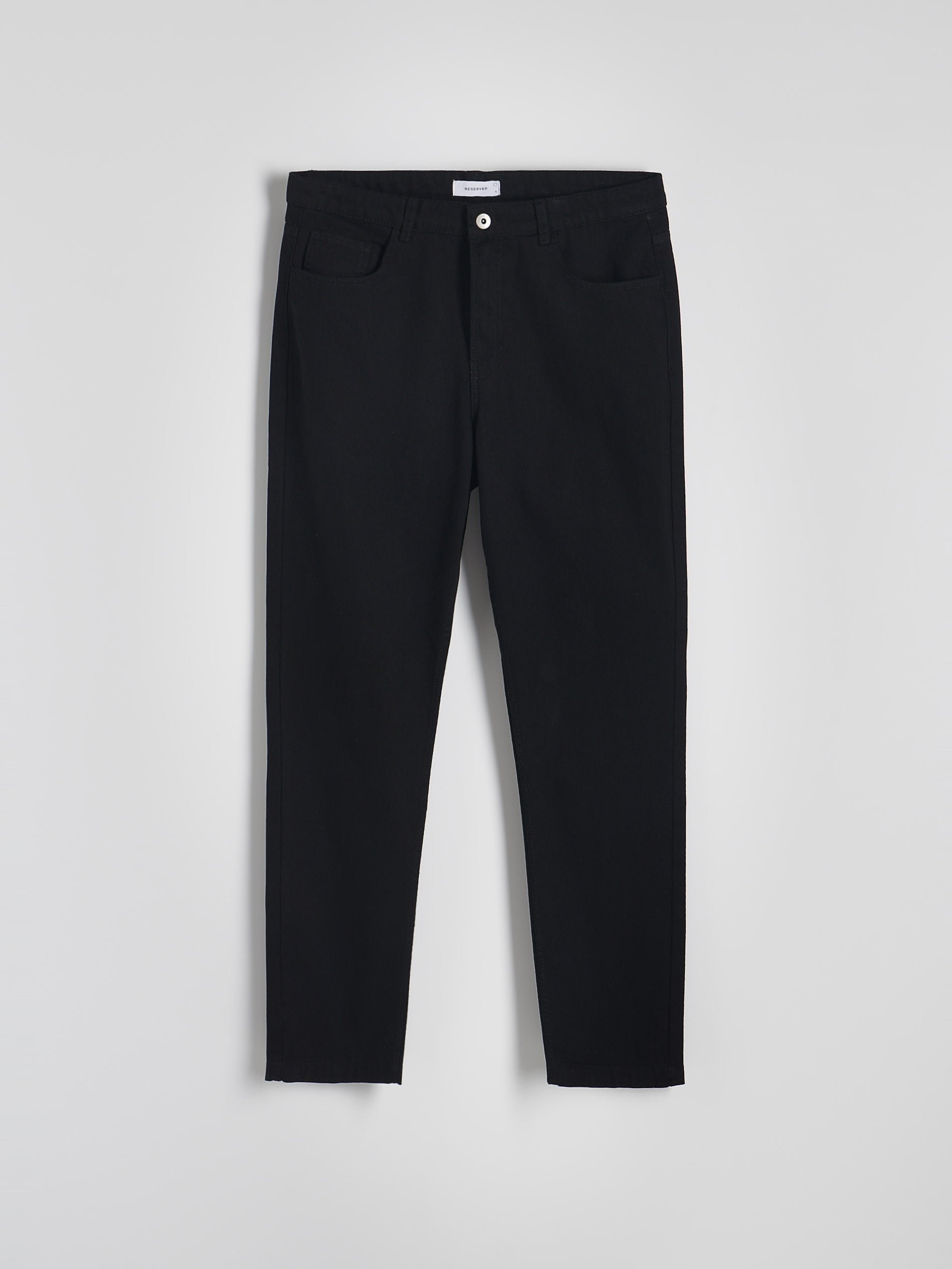 Reserved - Pantaloni loose fit in cotone - nero