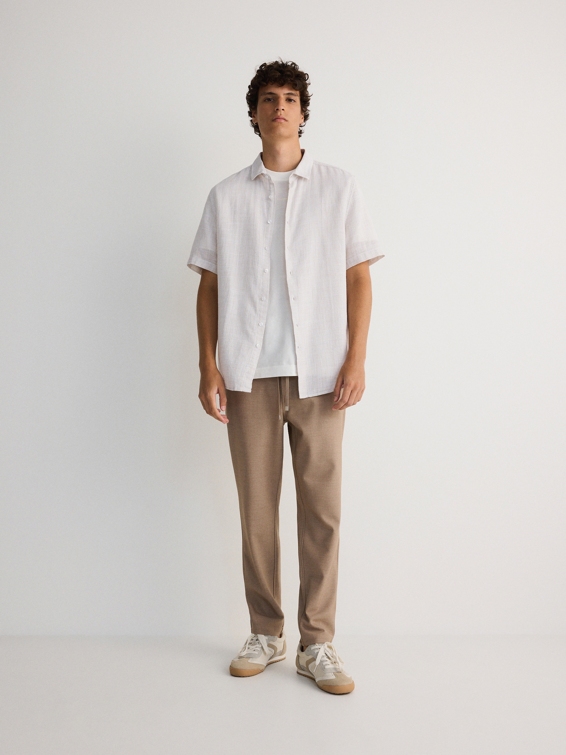 Reserved - MEN`S TROUSERS - beige