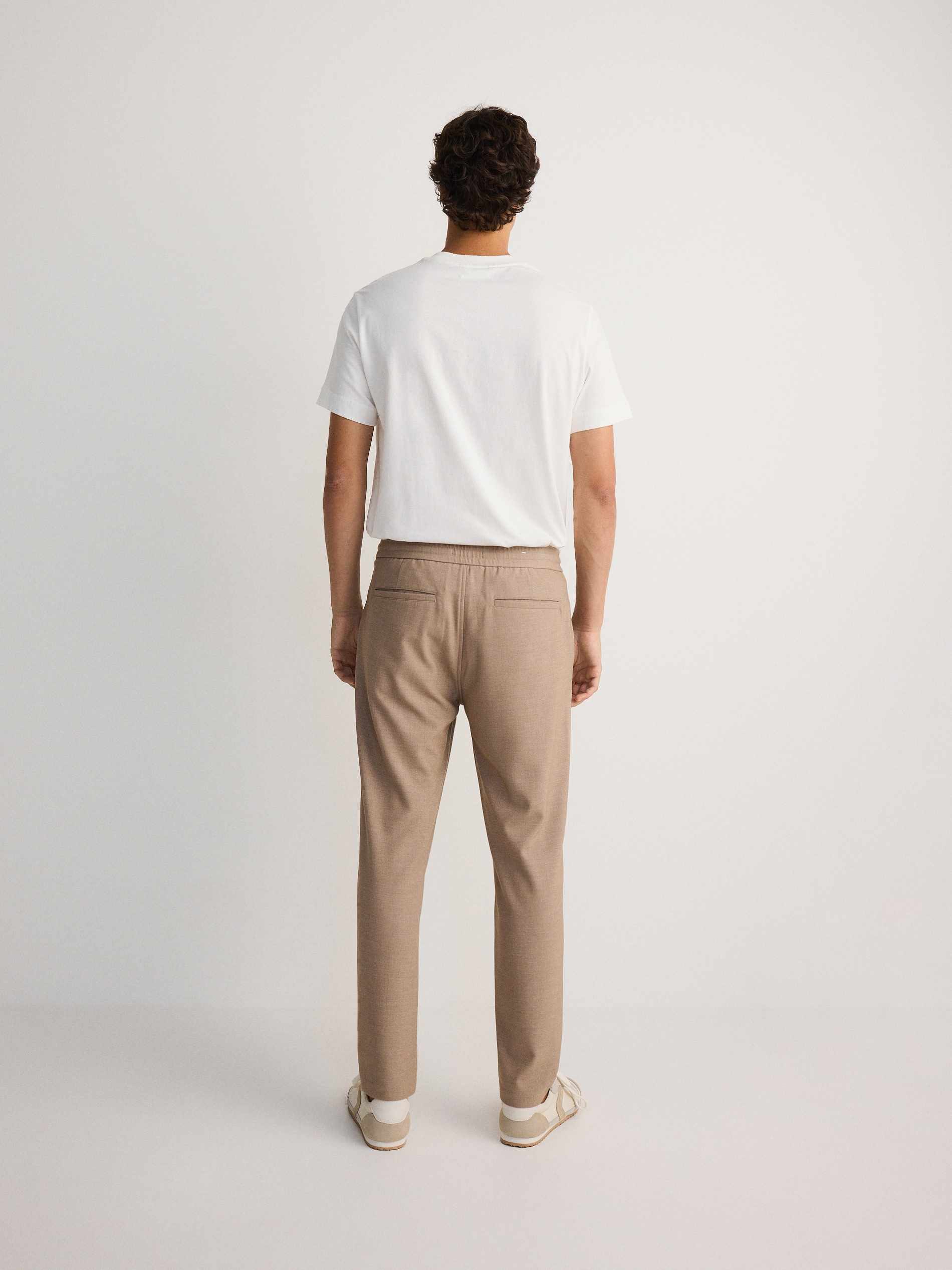 Reserved - MEN`S TROUSERS - beige