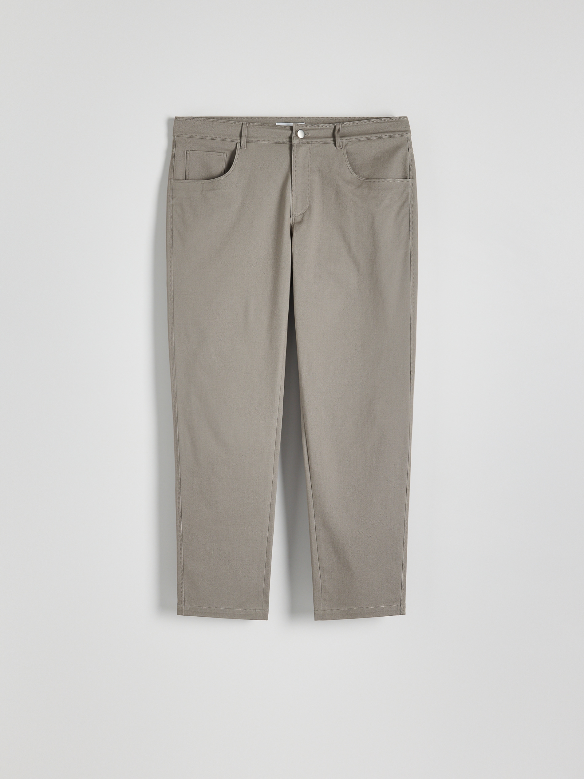 Reserved - Pantaloni slim fit in modal - grigio medio