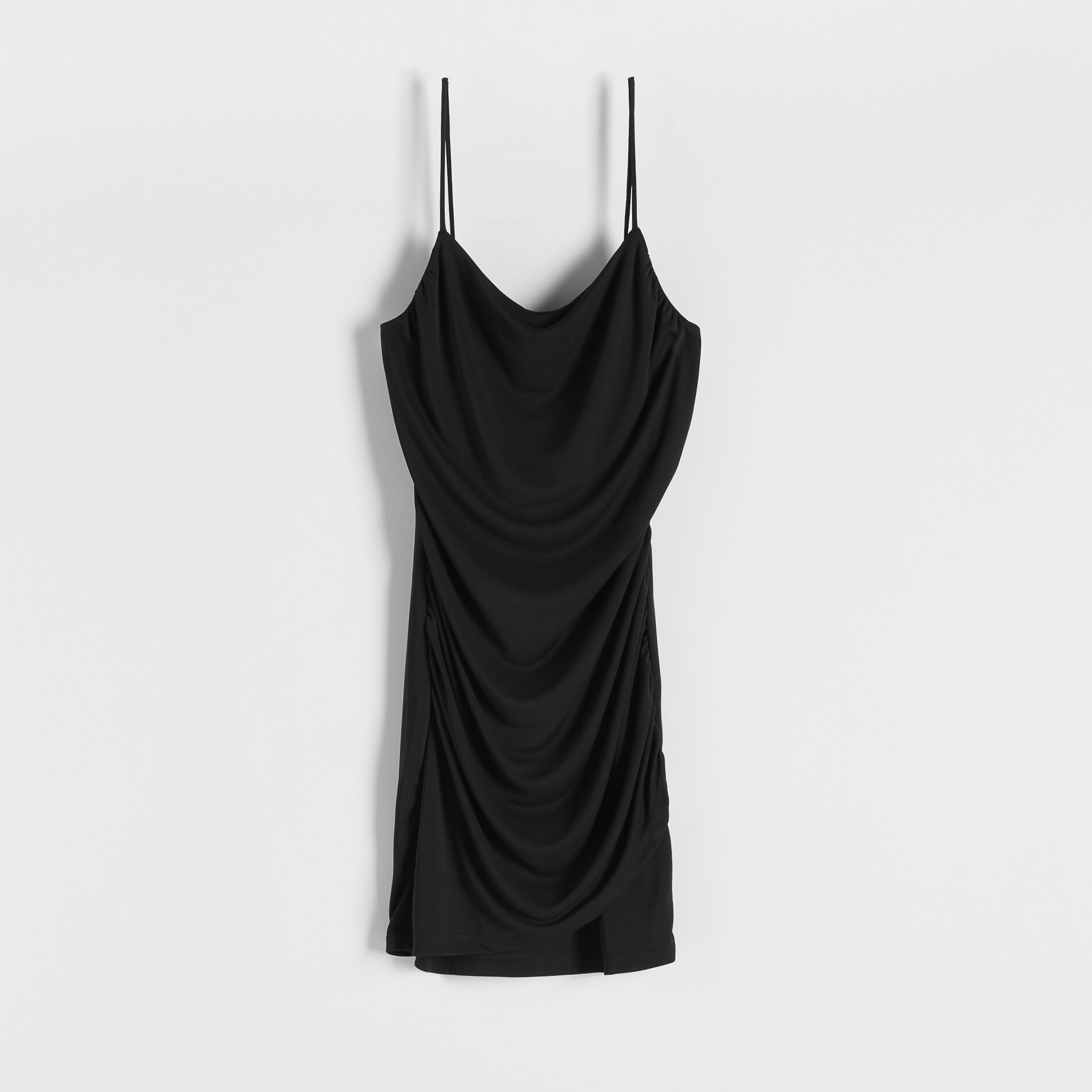 Reserved – Rochie mini cu fronseuri – Negru clothes imagine noua gjx.ro
