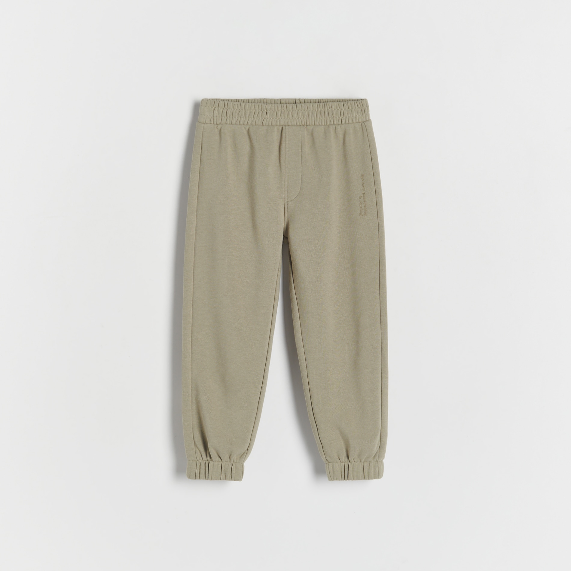 Levně Reserved - Bavlněné kalhoty joggers - Zelená