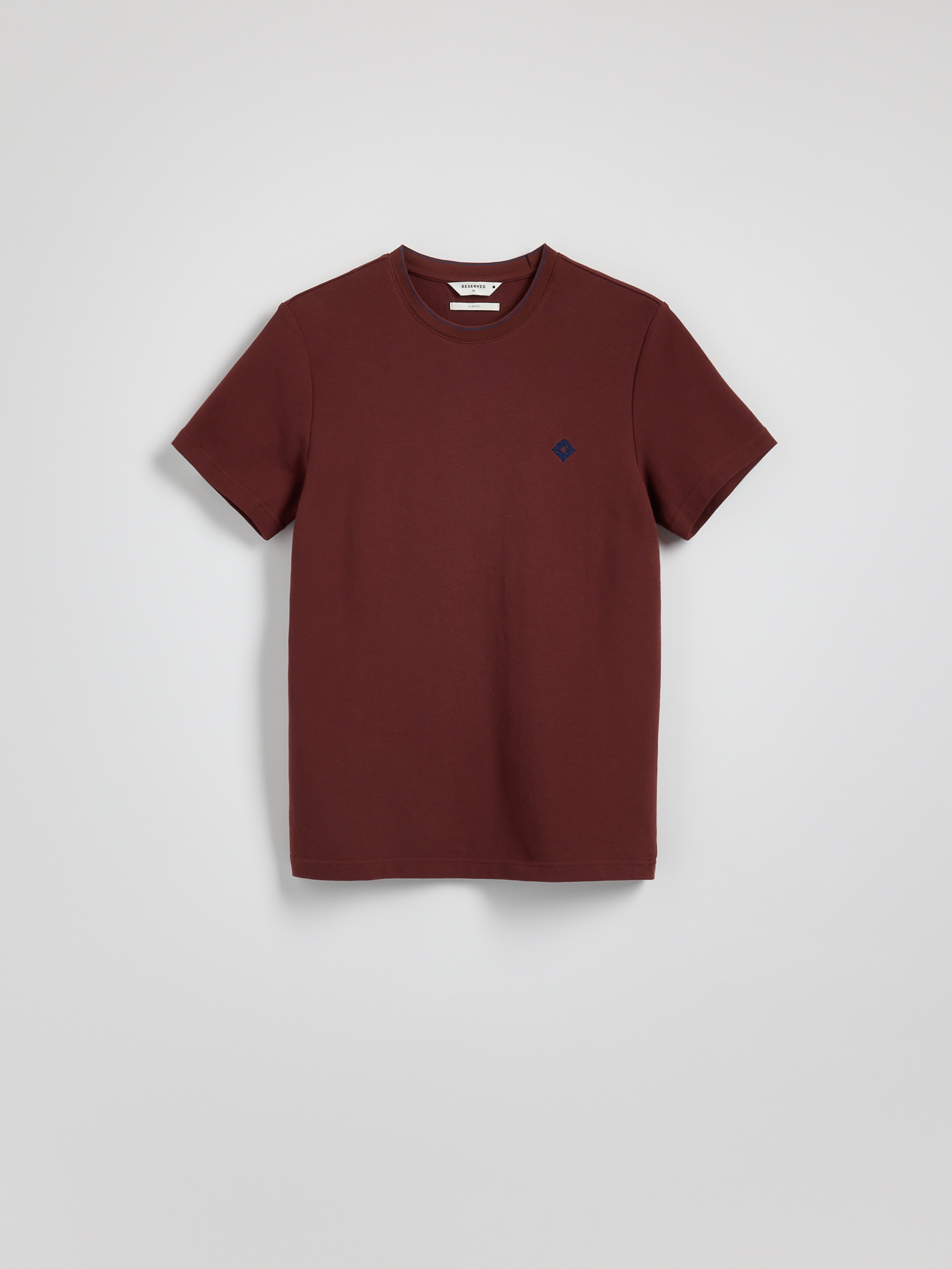 Reserved - Βαμβακερή μπλούζα slim fit φωτογραφία