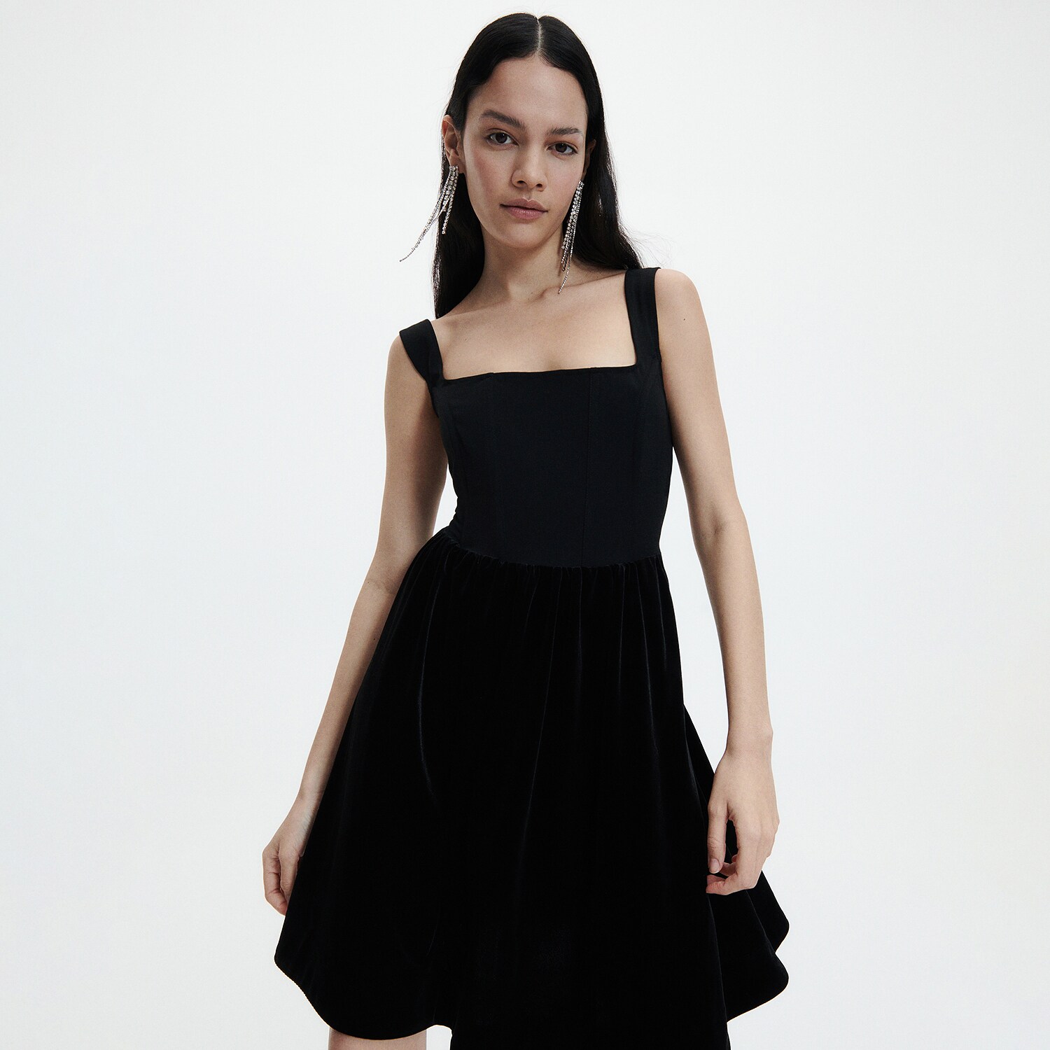 Reserved – Rochie mini evazată – Negru clothes imagine noua 2022
