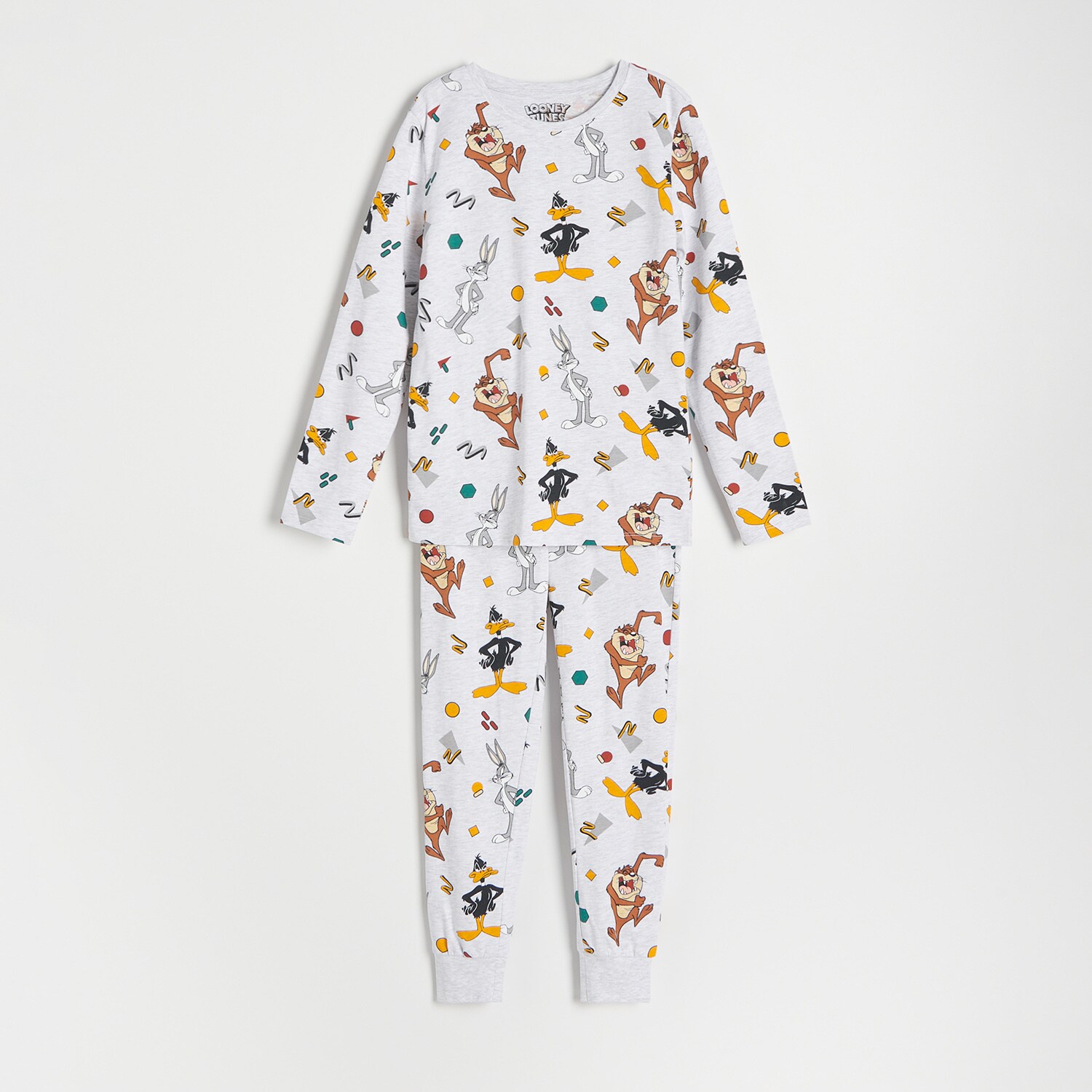 Reserved – Pijama din două piese Looney Tunes – Gri deschis baby imagine noua 2022