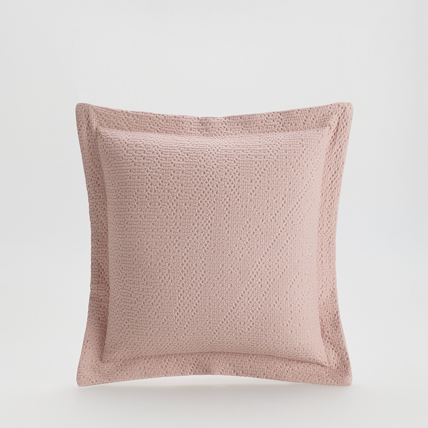 E-shop Reserved - Bavlnená obliečka na vankúš s lemom - Ružová