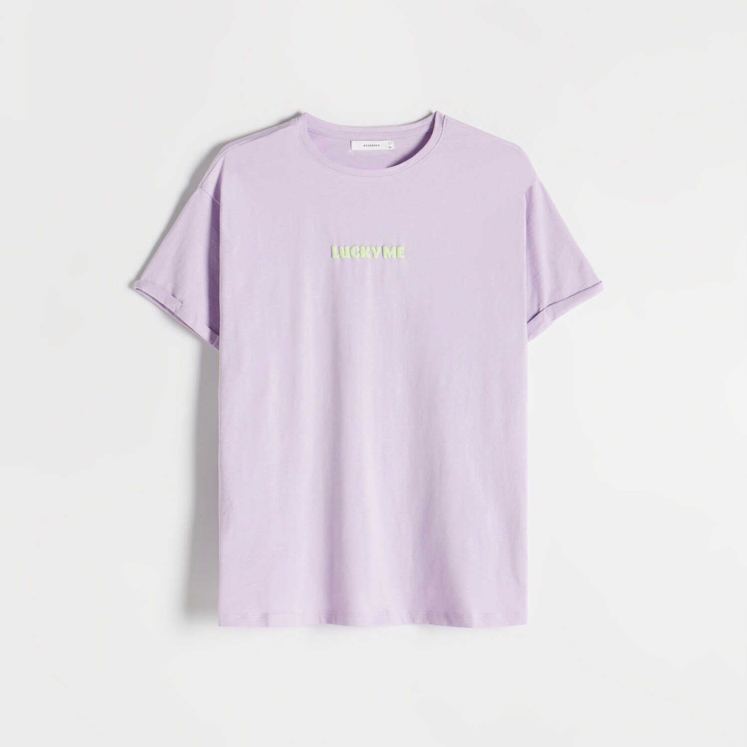 Reserved – Tricou cu croială regular și imprimeu – Violet clothes imagine noua 2022