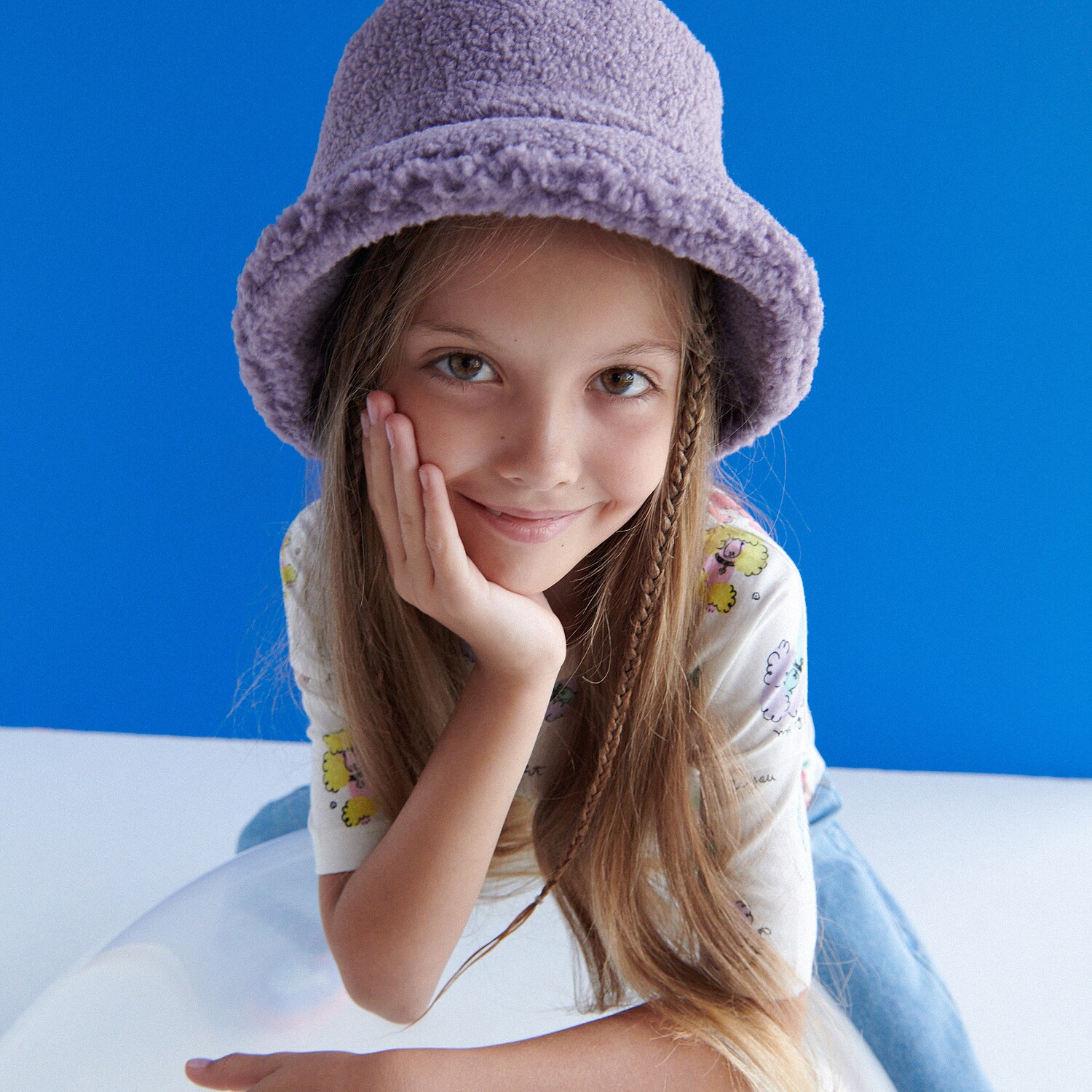 Reserved – Pălărie din imitație de blană de miel – Roz blana imagine noua 2022