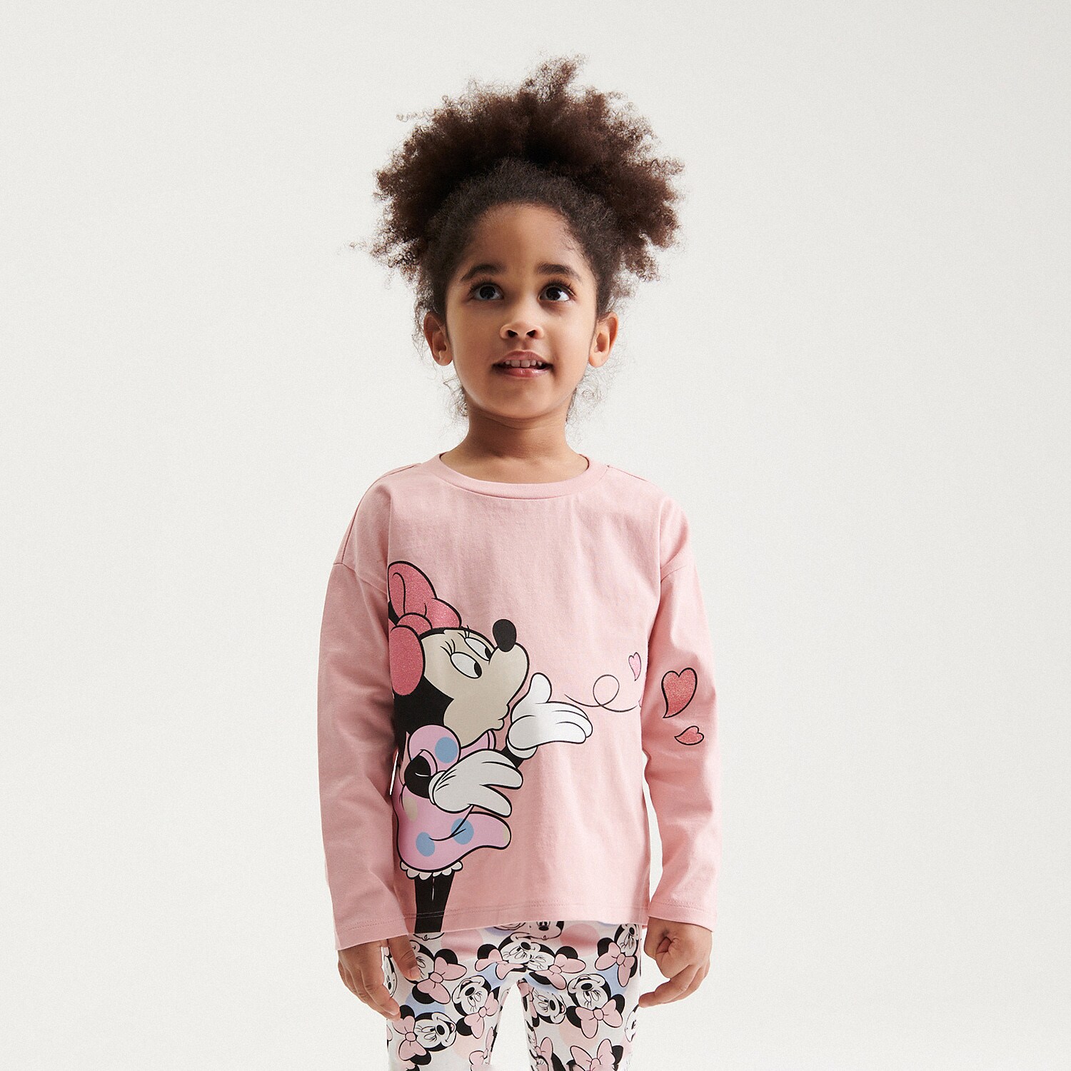 Reserved – Tricou Minnie Mouse cu mânecă lungă – Roz baby imagine noua 2022