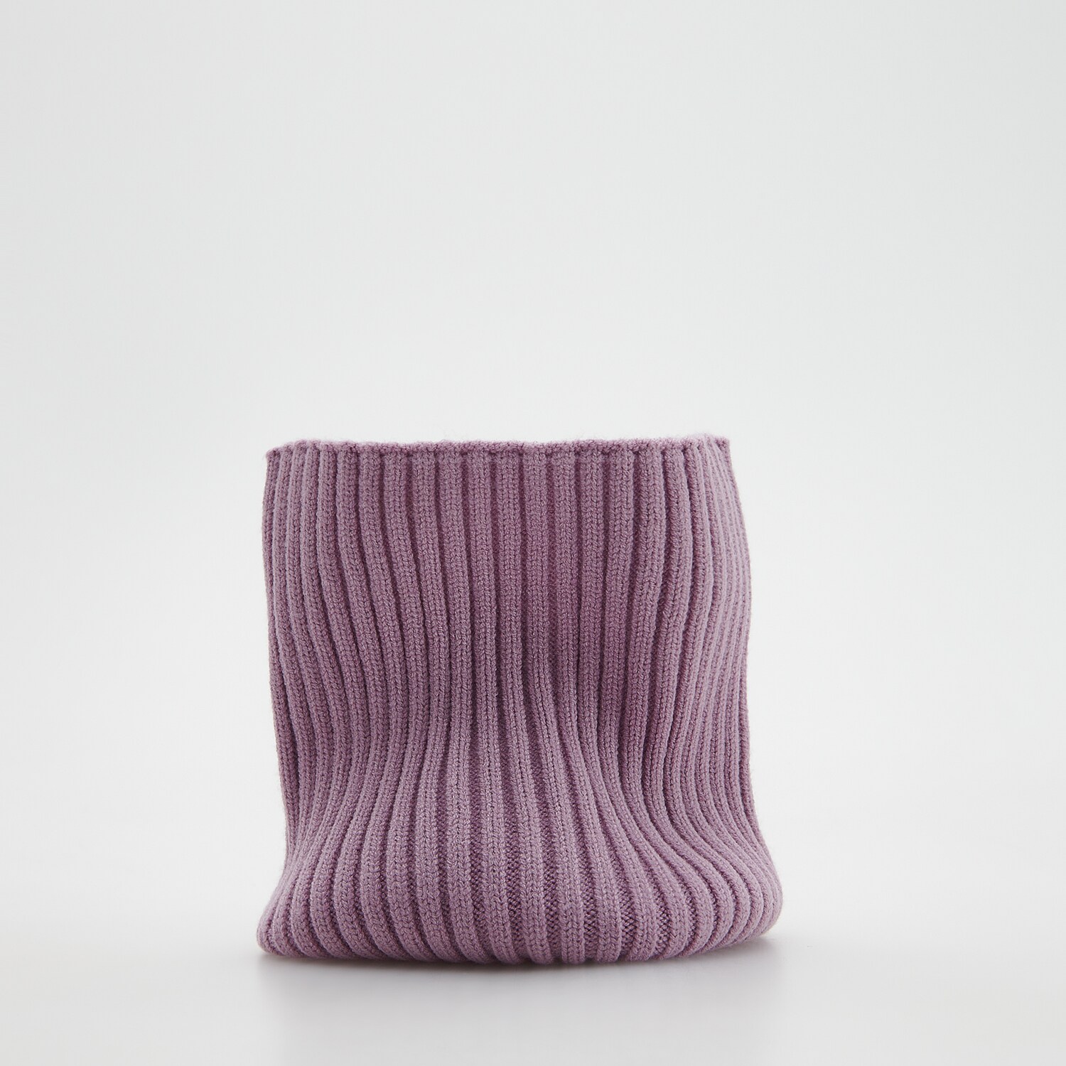 Reserved – Eșarfă circulară din tricot striat – Roz accessories imagine noua 2022