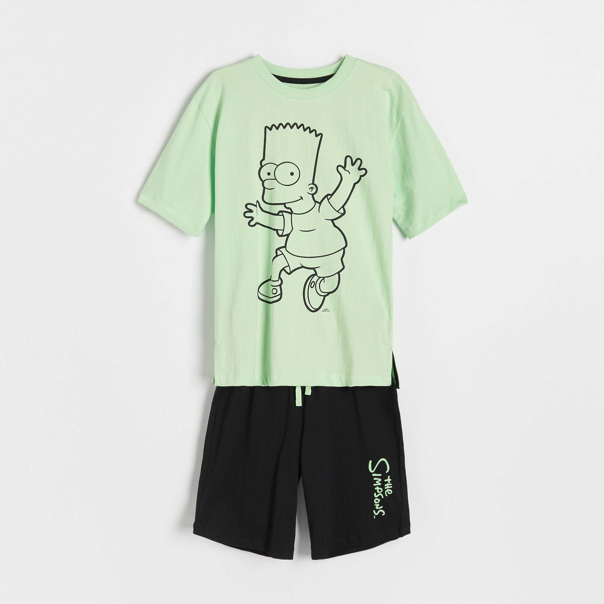 Reserved – Pijama din două piese The Simpsons – Verde baby imagine noua 2022