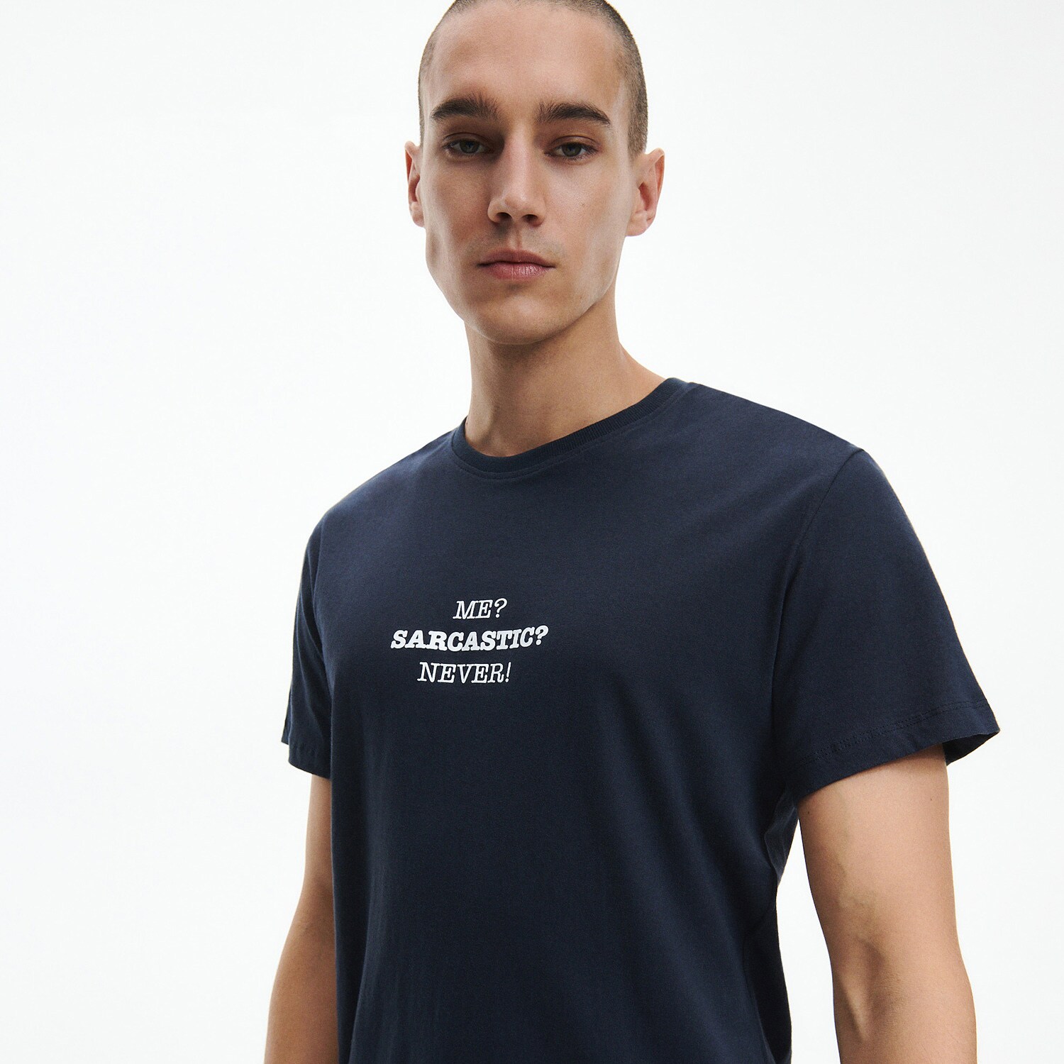 Reserved – Tricou regular cu imprimeu – Bleumarin bleumarin imagine noua 2022