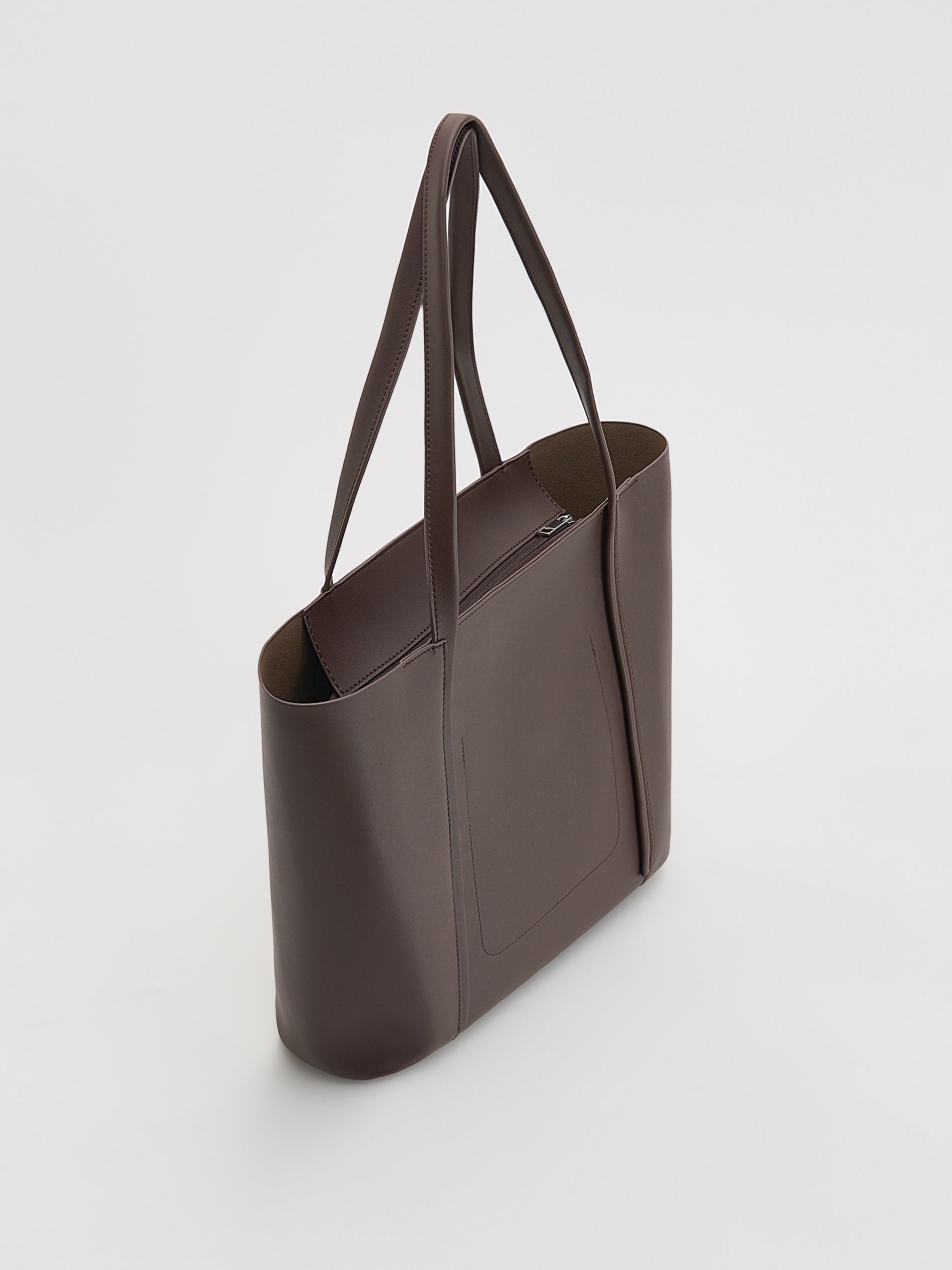 Reserved - Torebka typu shopper - ciemnobrązowy