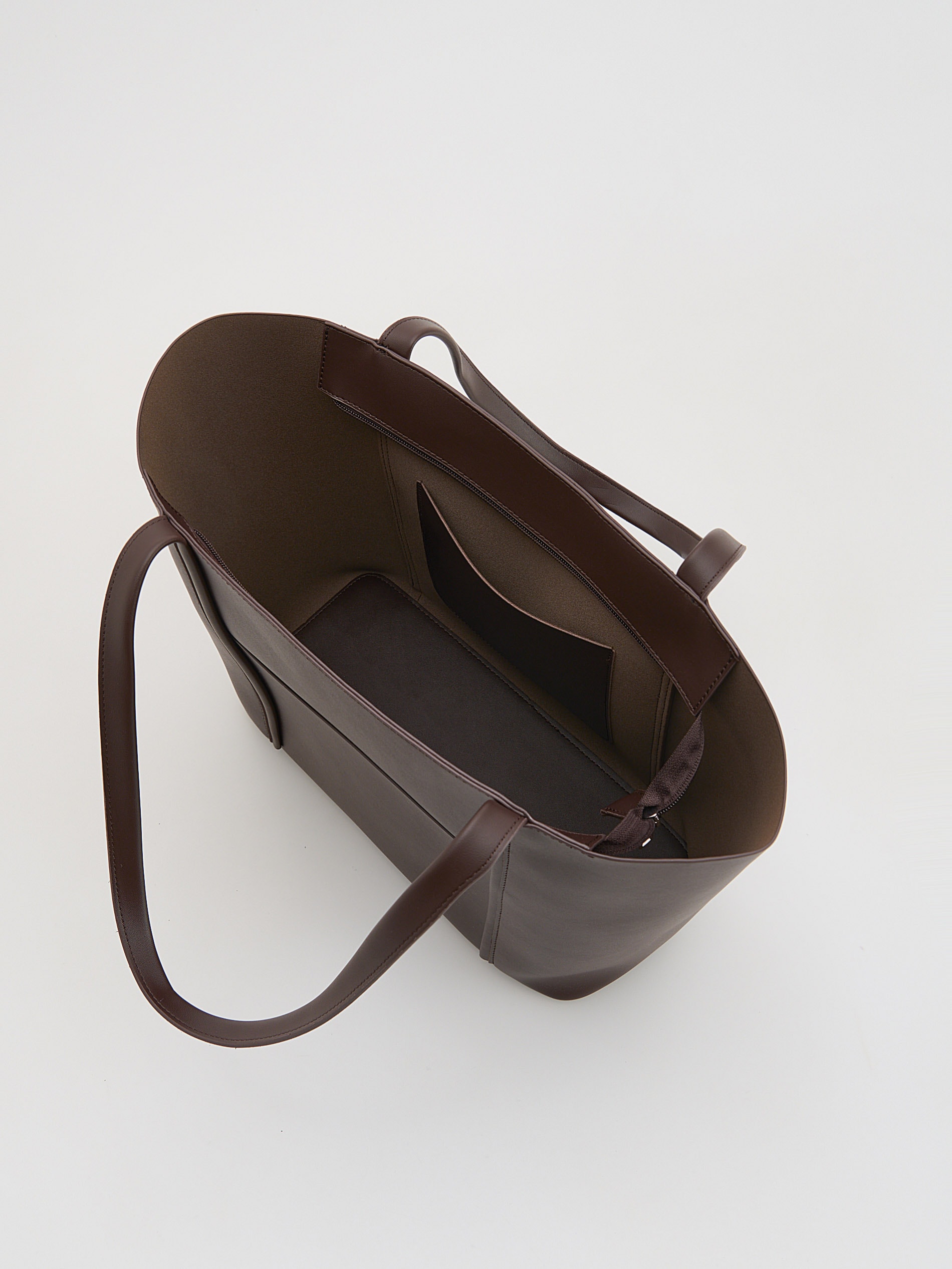 Reserved - Torebka typu shopper - ciemnobrązowy