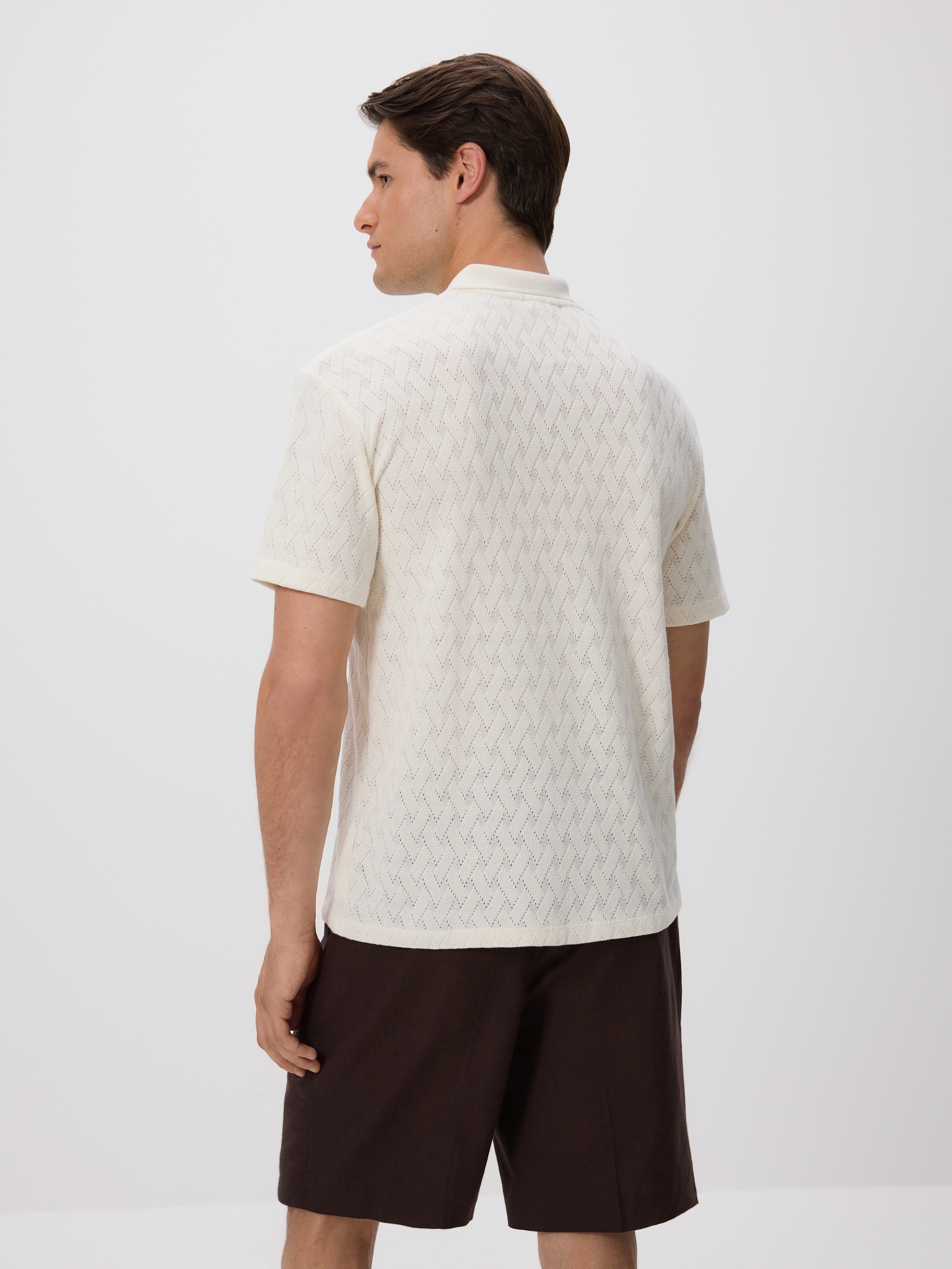 Reserved - Maglietta polo comfort fit - panna