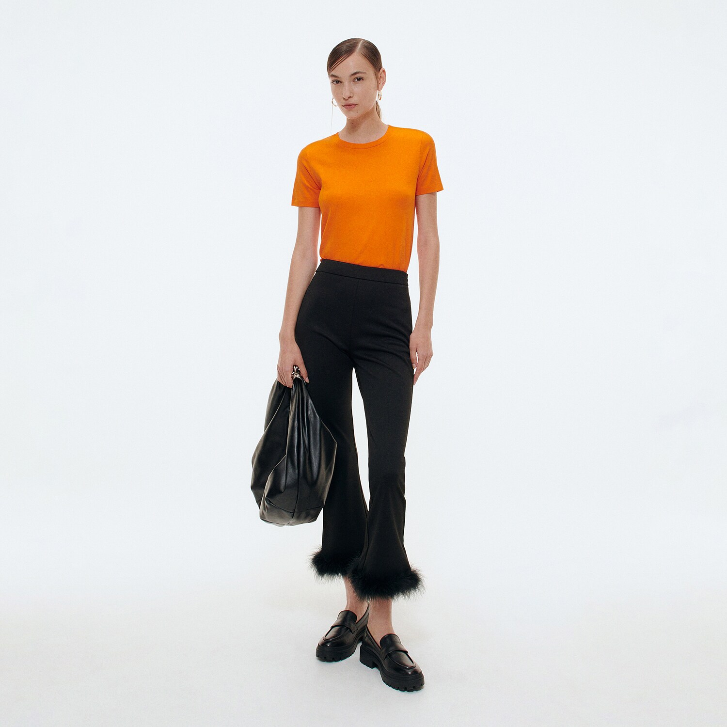 Reserved – Tricou slim fit – Oranj clothes imagine noua 2022
