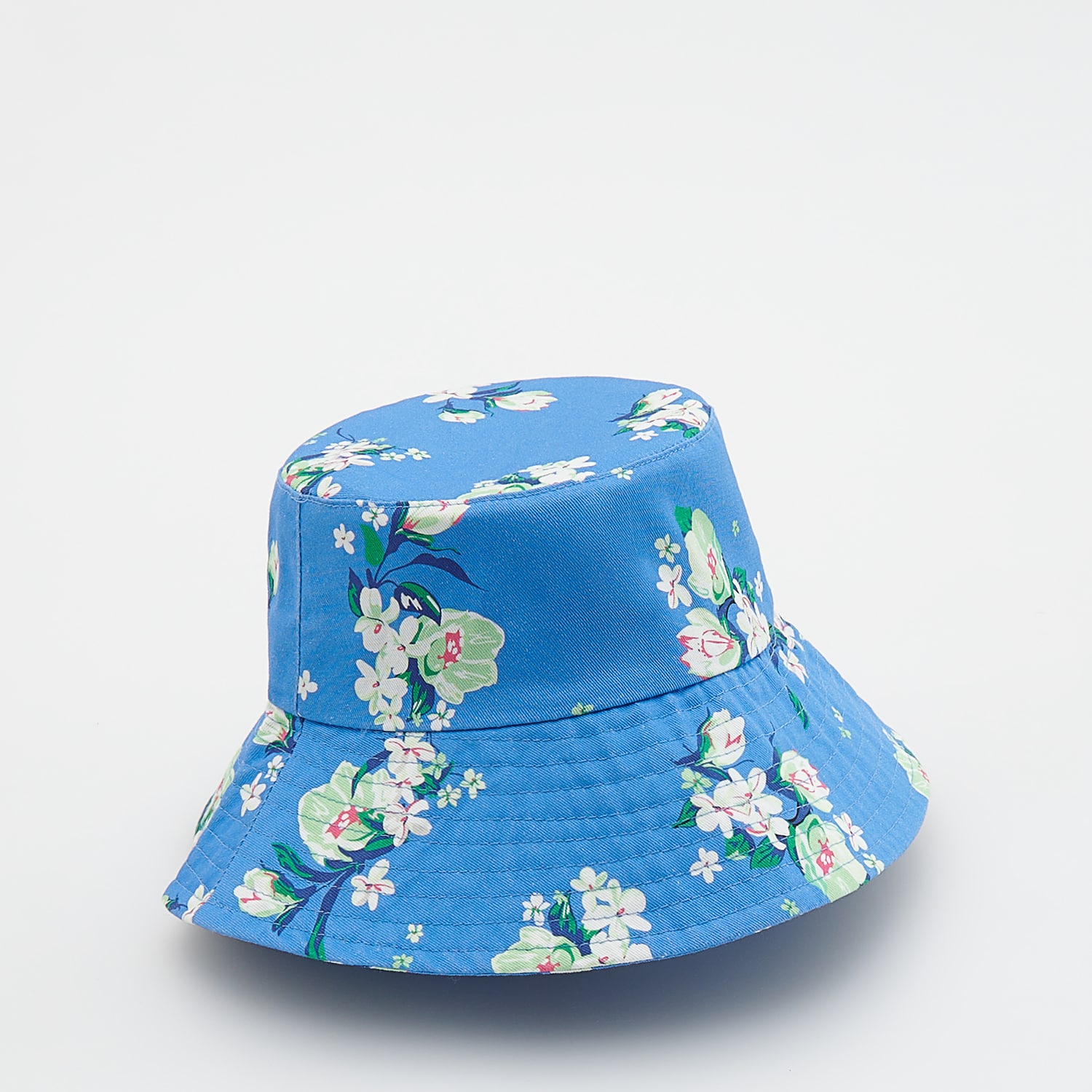Reserved – Pălărie bucket cu model floral – Albastru Albastru imagine noua gjx.ro