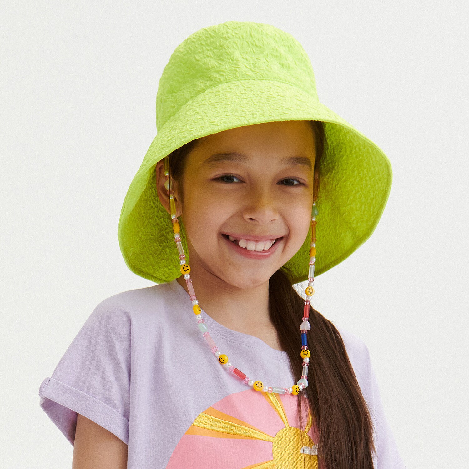 E-shop Reserved - Klobúk typu bucket hat s vyšívanými detailmi - Zelená