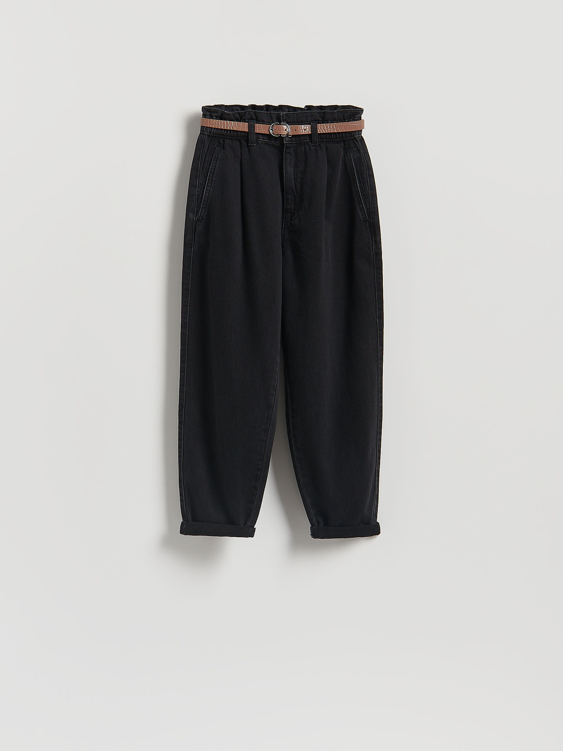 Reserved - Paperbag τζιν με ζώνη φωτογραφία