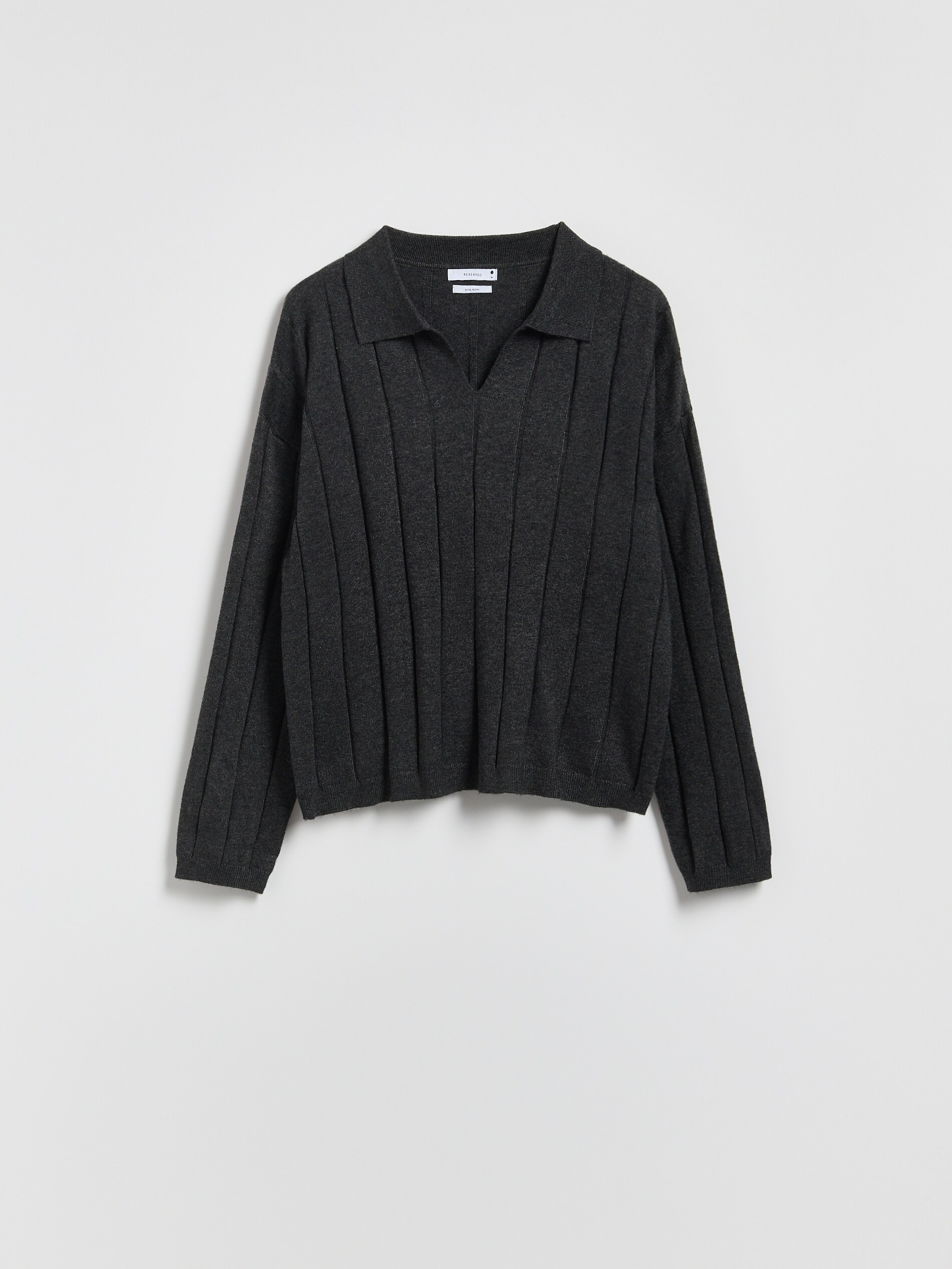 Reserved - Πουλόβερ πόλο από μείγμα μαλλιού φωτογραφία