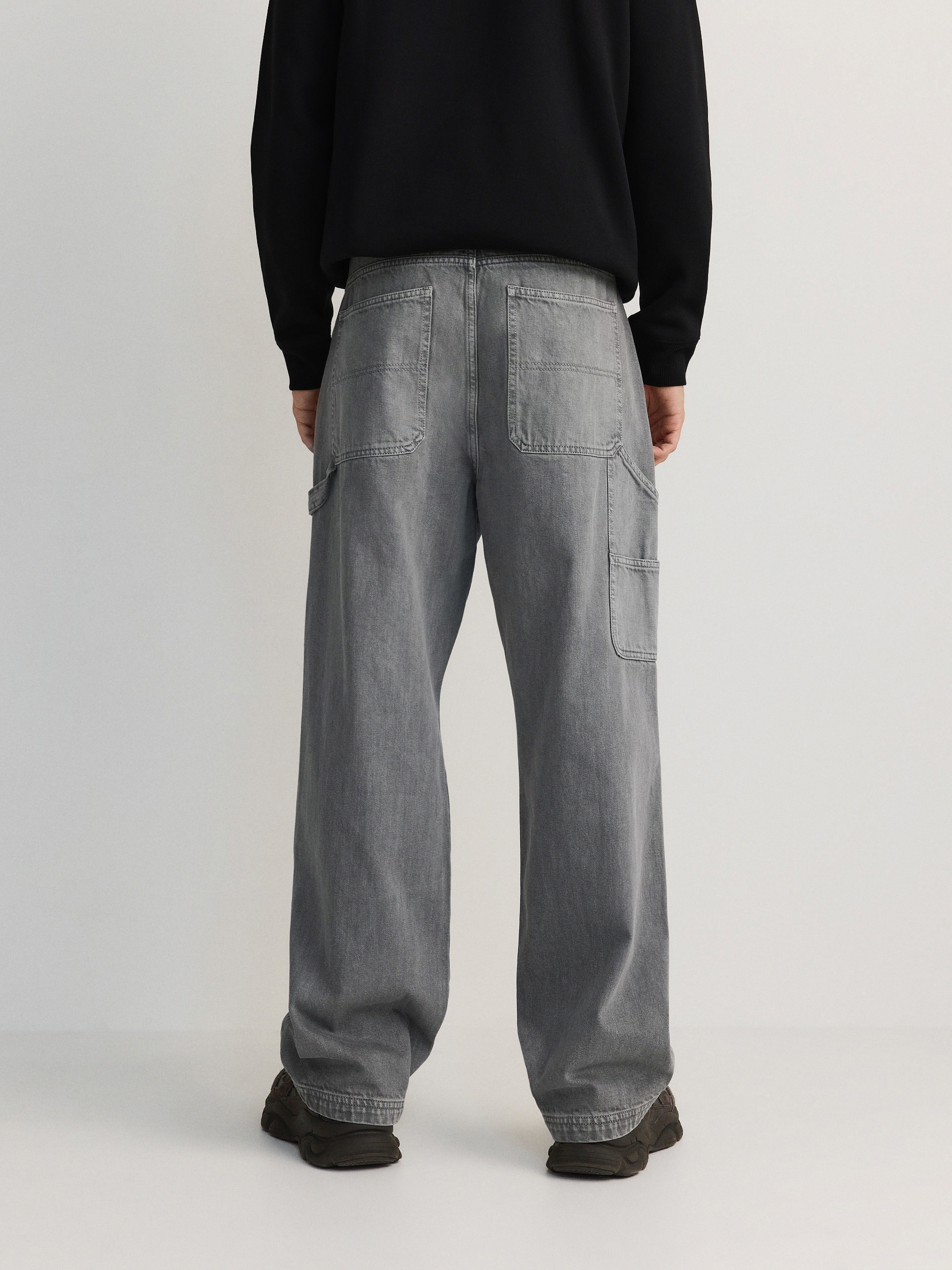 Reserved - Pantaloni loose - grigio medio