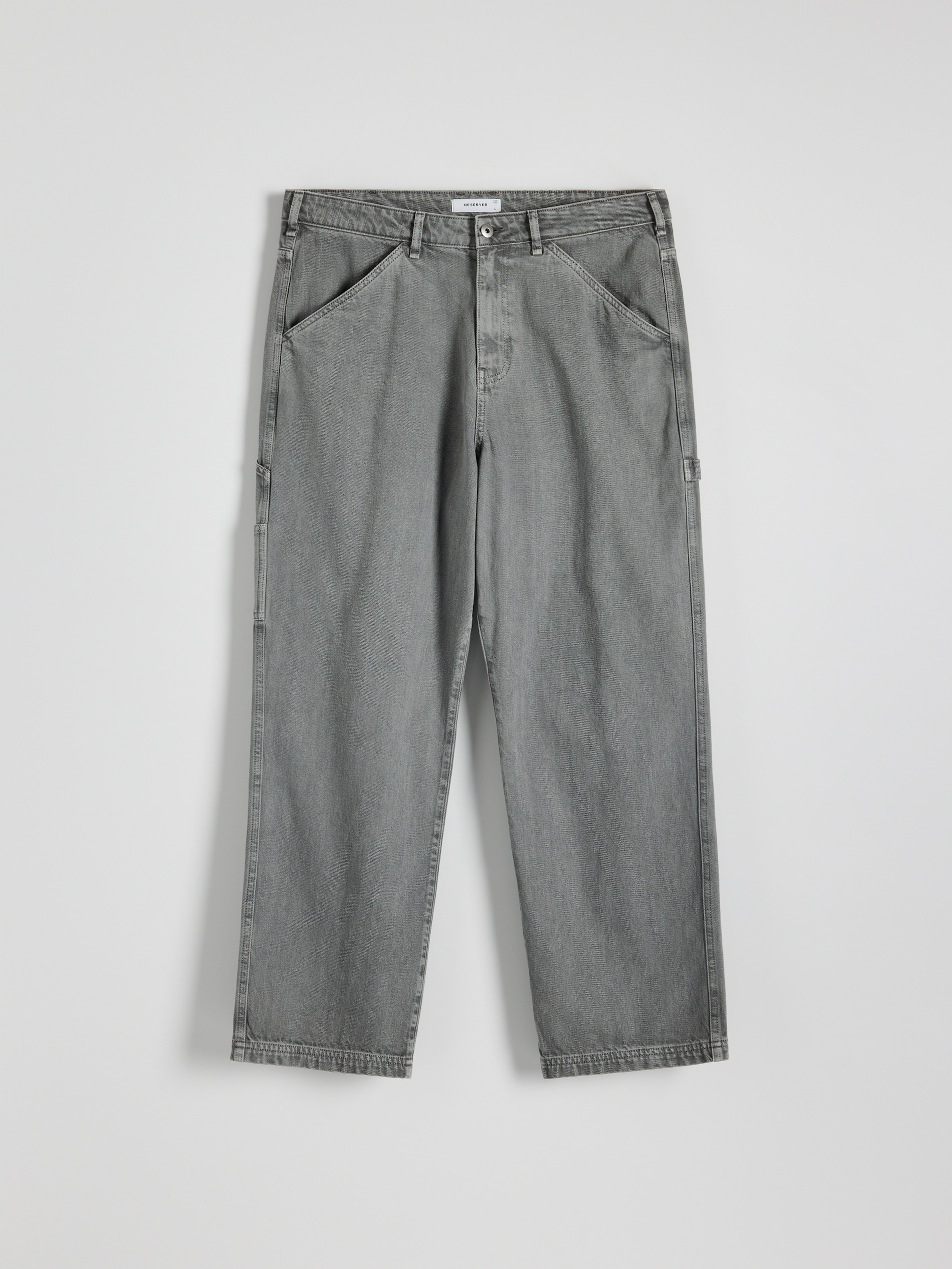 Reserved - Pantaloni loose - grigio medio