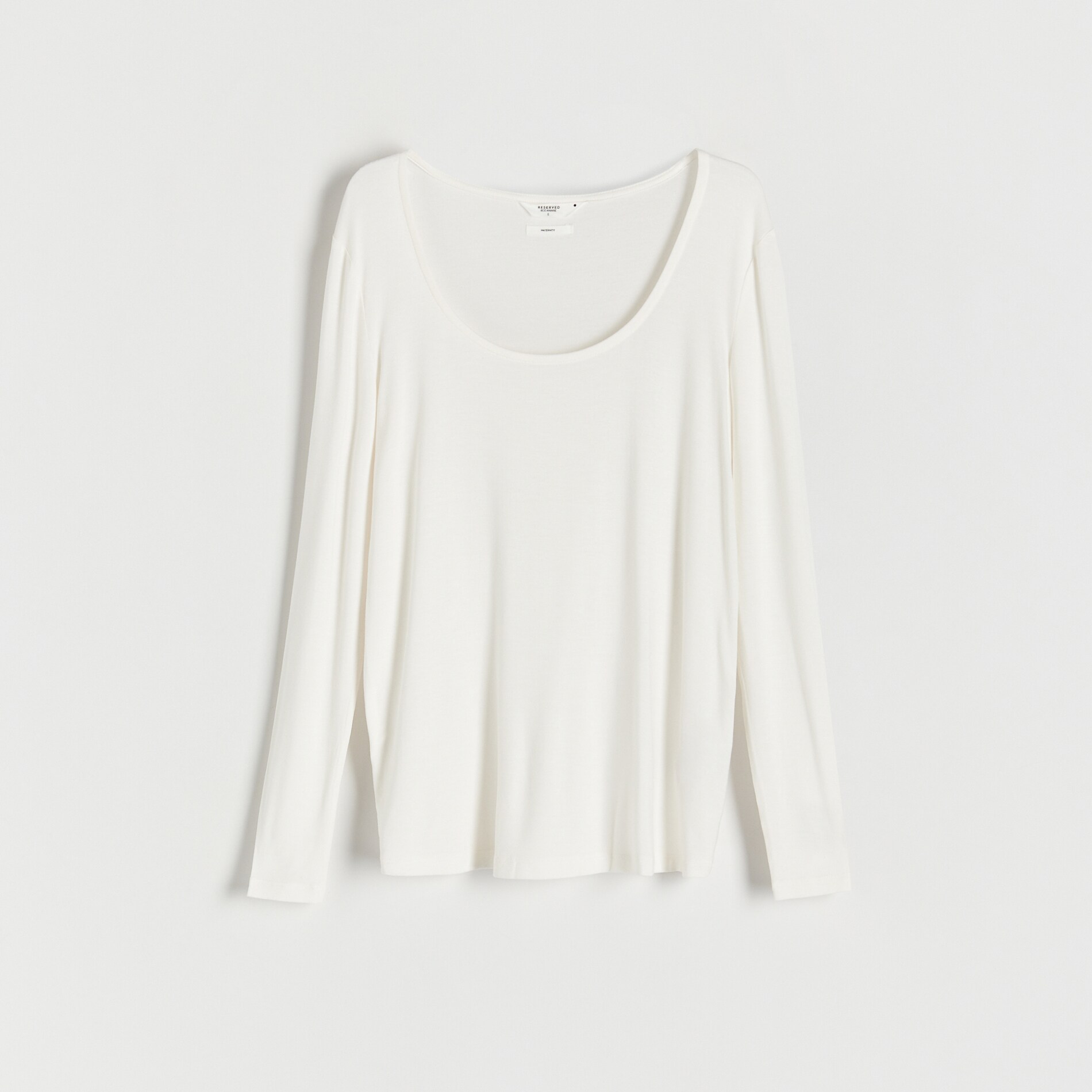 Reserved – Bluză din modal – Alb alb imagine noua 2022
