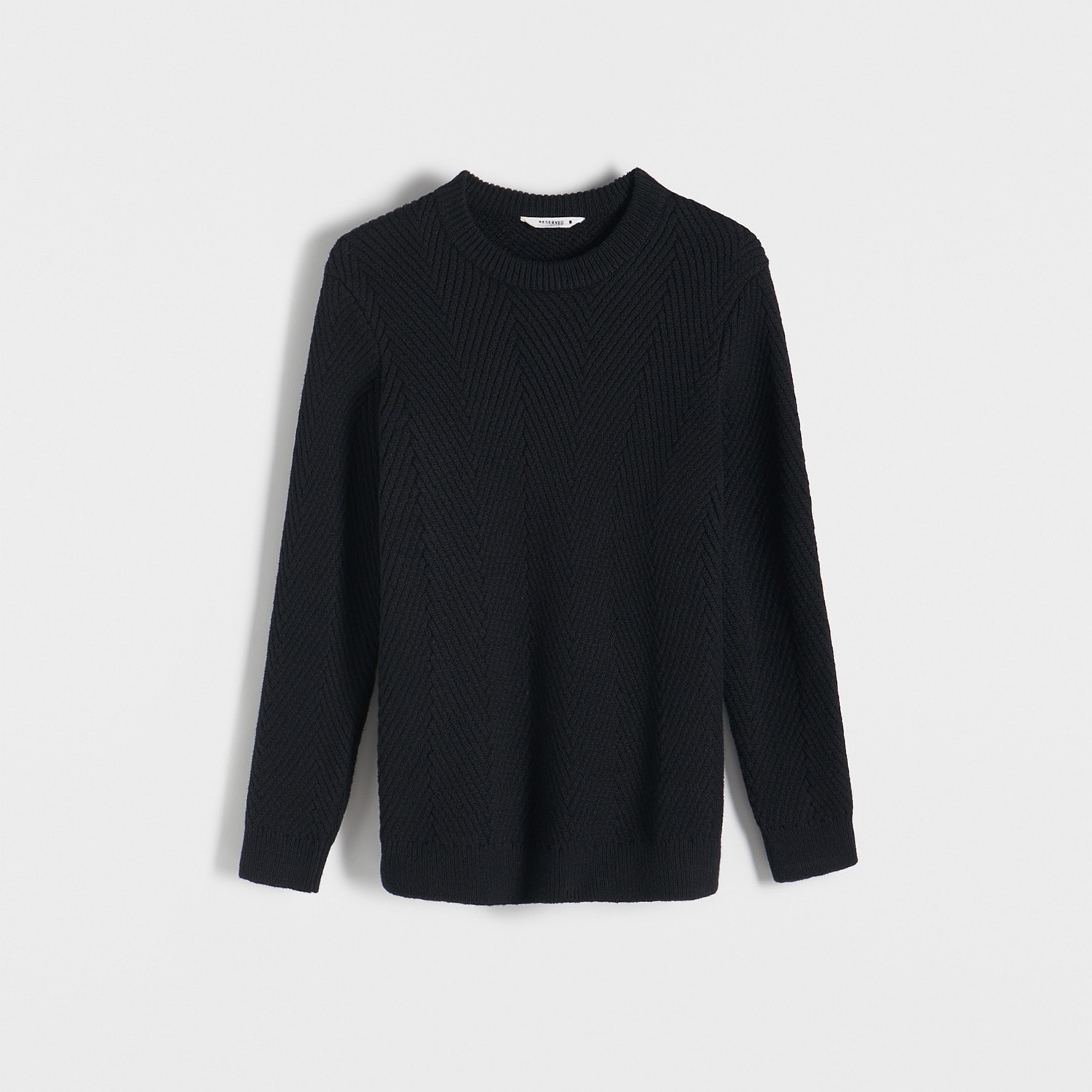 E-shop Reserved - Bavlnený sveter - Čierna