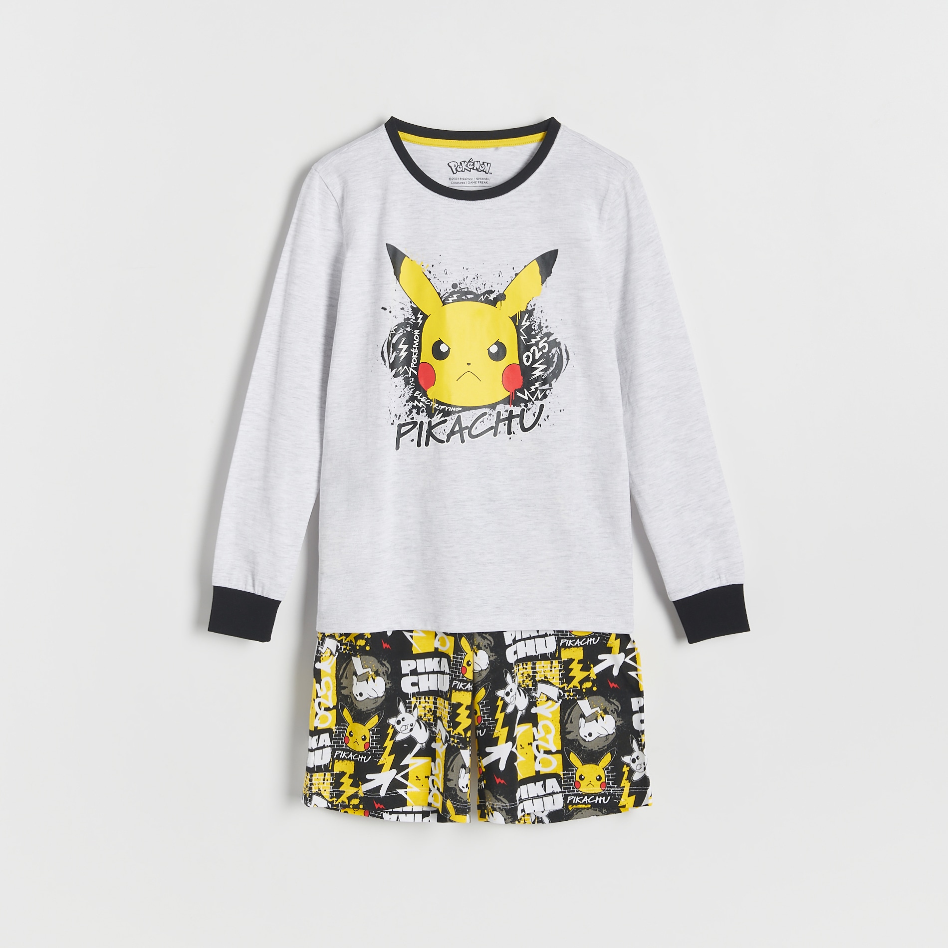 E-shop Reserved - Dvojdielne pyžamo Pokémon - Čierna